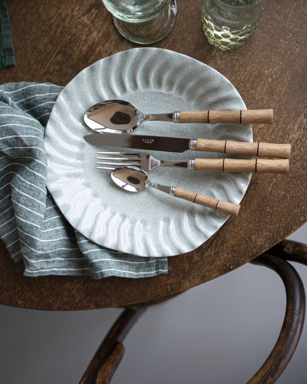 Bambou, Bois stratifié clair - Couteau de table - Image 5