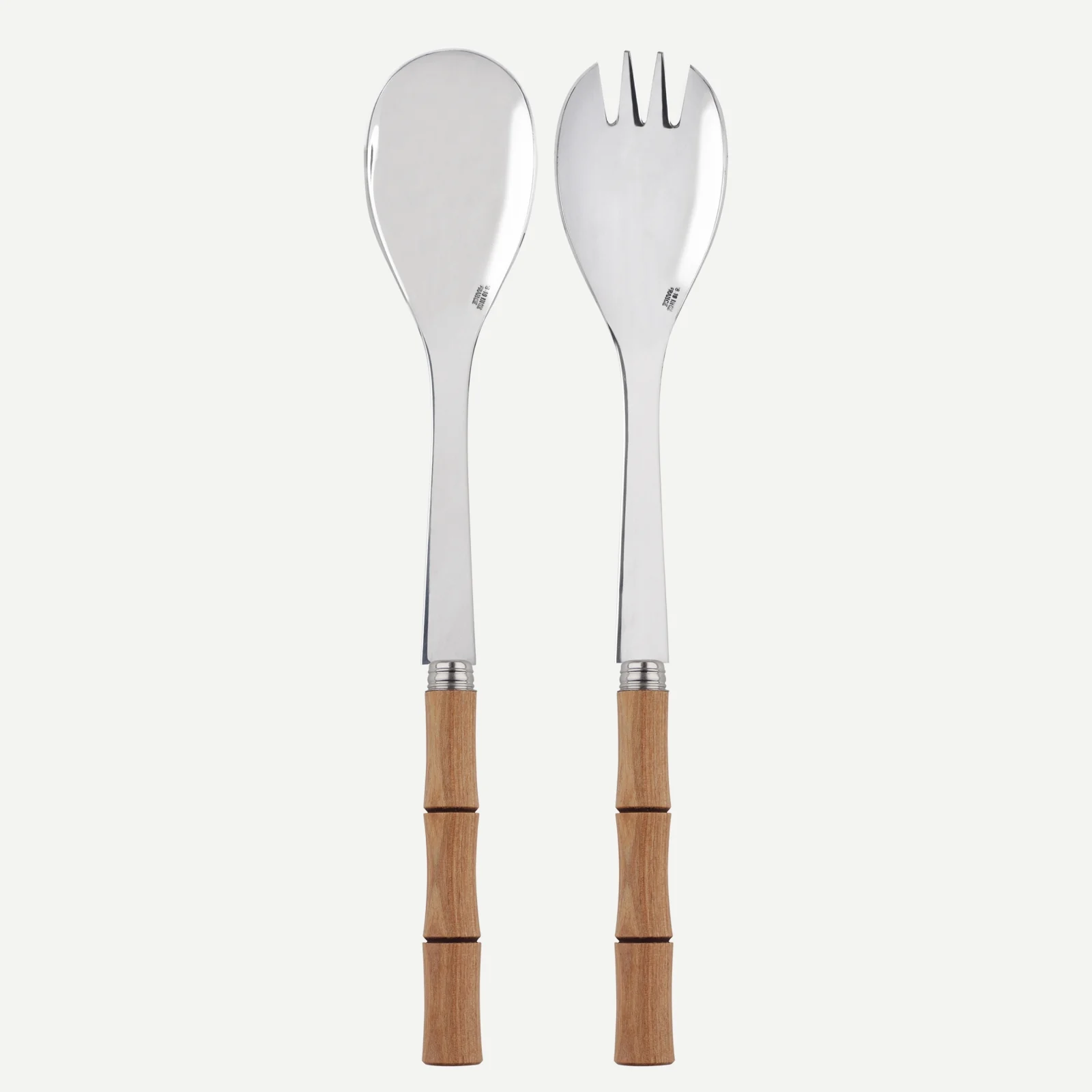 Bambou, Bois stratifié clair - Couverts à salade