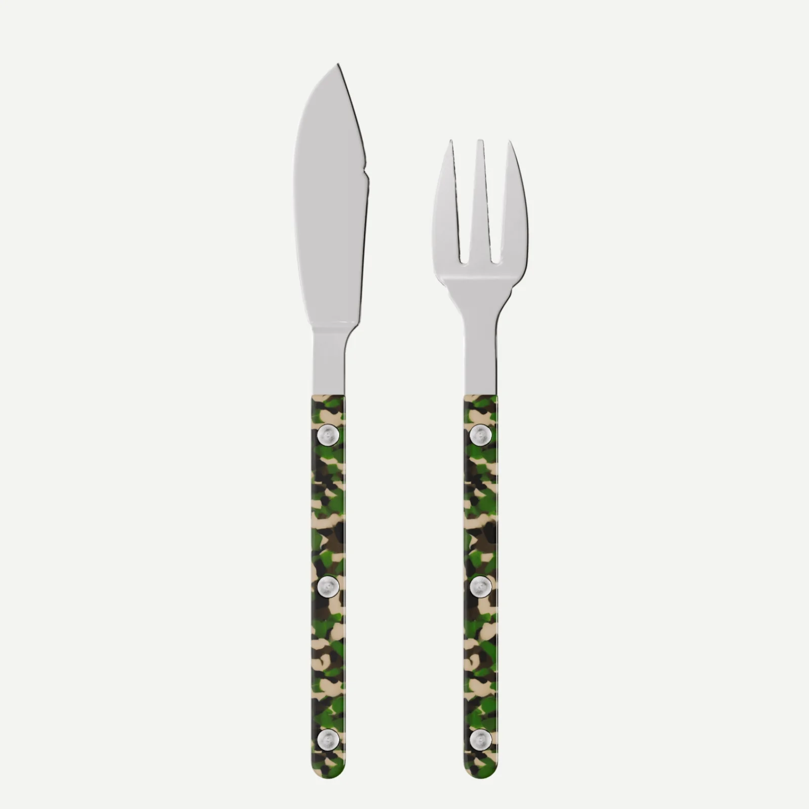 Bistrot Camouflage, Camouflage - Couverts à poisson
