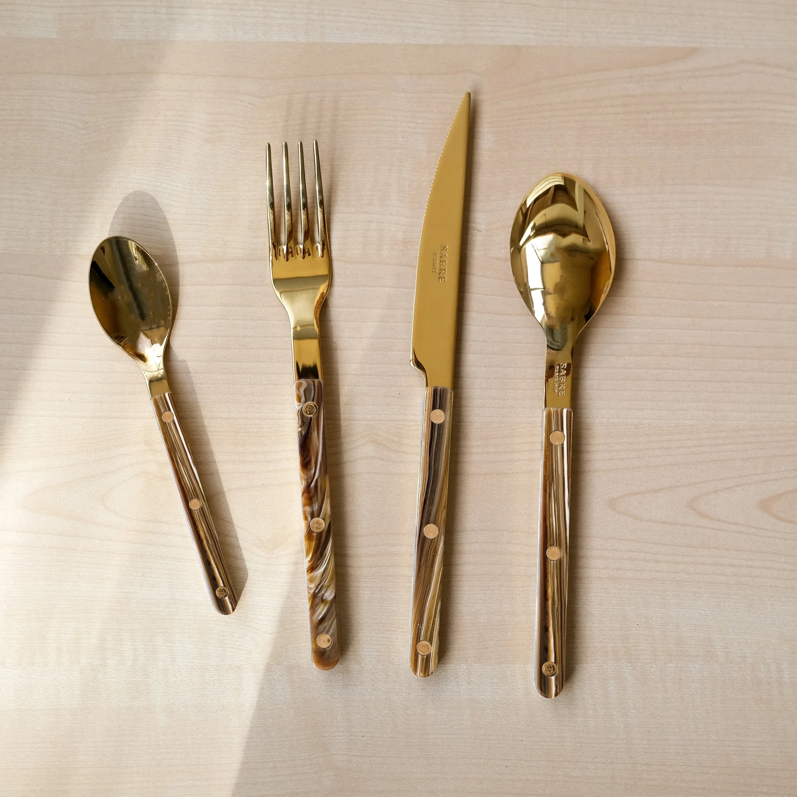 Bistrot couleur Gold Buffle, Effet Buffle - Petite cuillère - Image 2