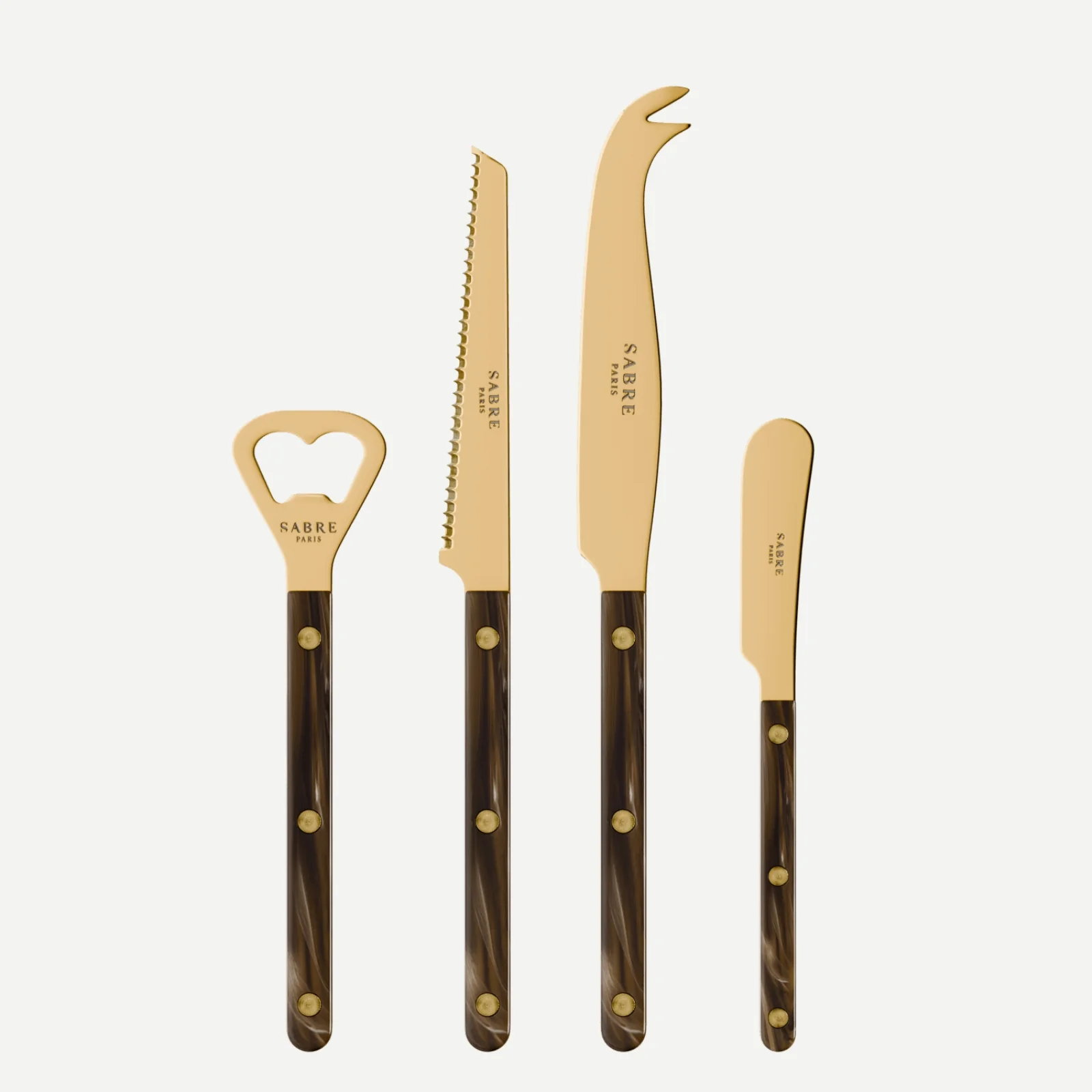 Bistrot couleur Gold Buffle, Effet Buffle - Set apéro Bistrot