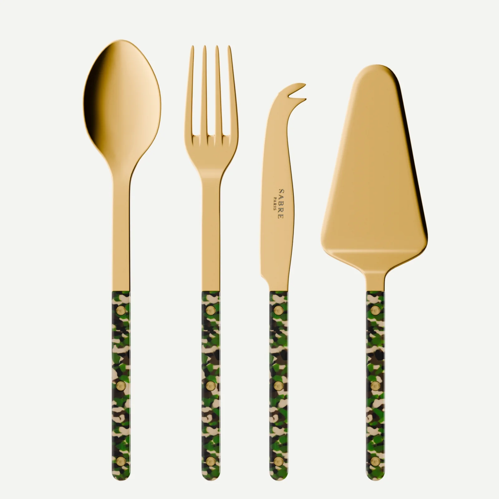 Bistrot couleur Gold Camouflage, Camouflage - Set Les Essentiels Bistrot - ensemble de 4 couverts de service