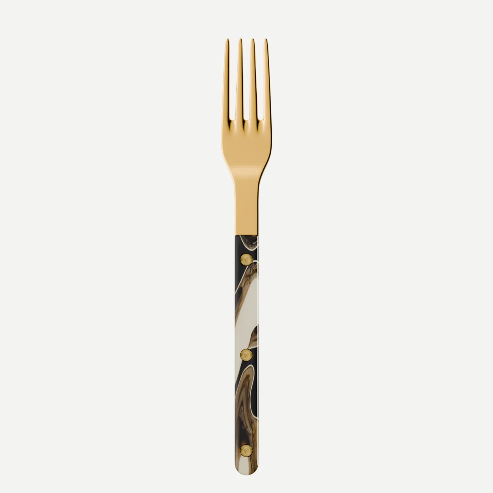 Bistrot couleur Gold Dune, Dune Noir - Fourchette de table