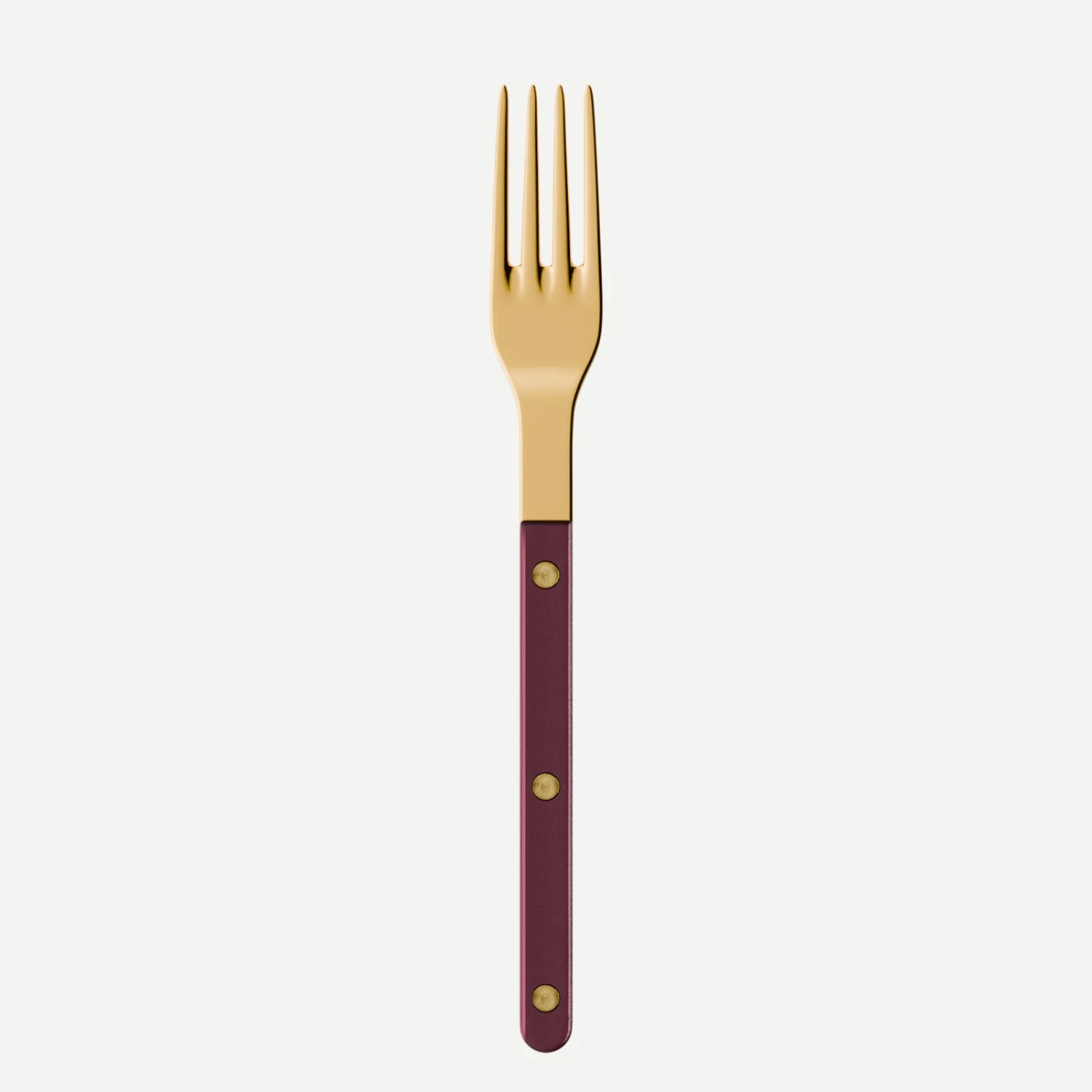 Bistrot couleur Gold Pearly, Aubergine - Fourchette de table