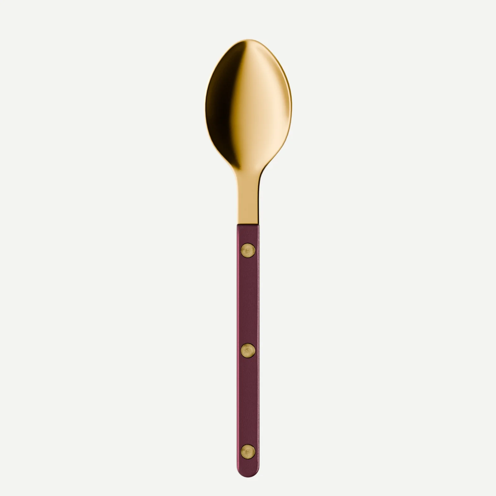 Bistrot couleur Gold Pearly, Aubergine - Cuillère à dessert