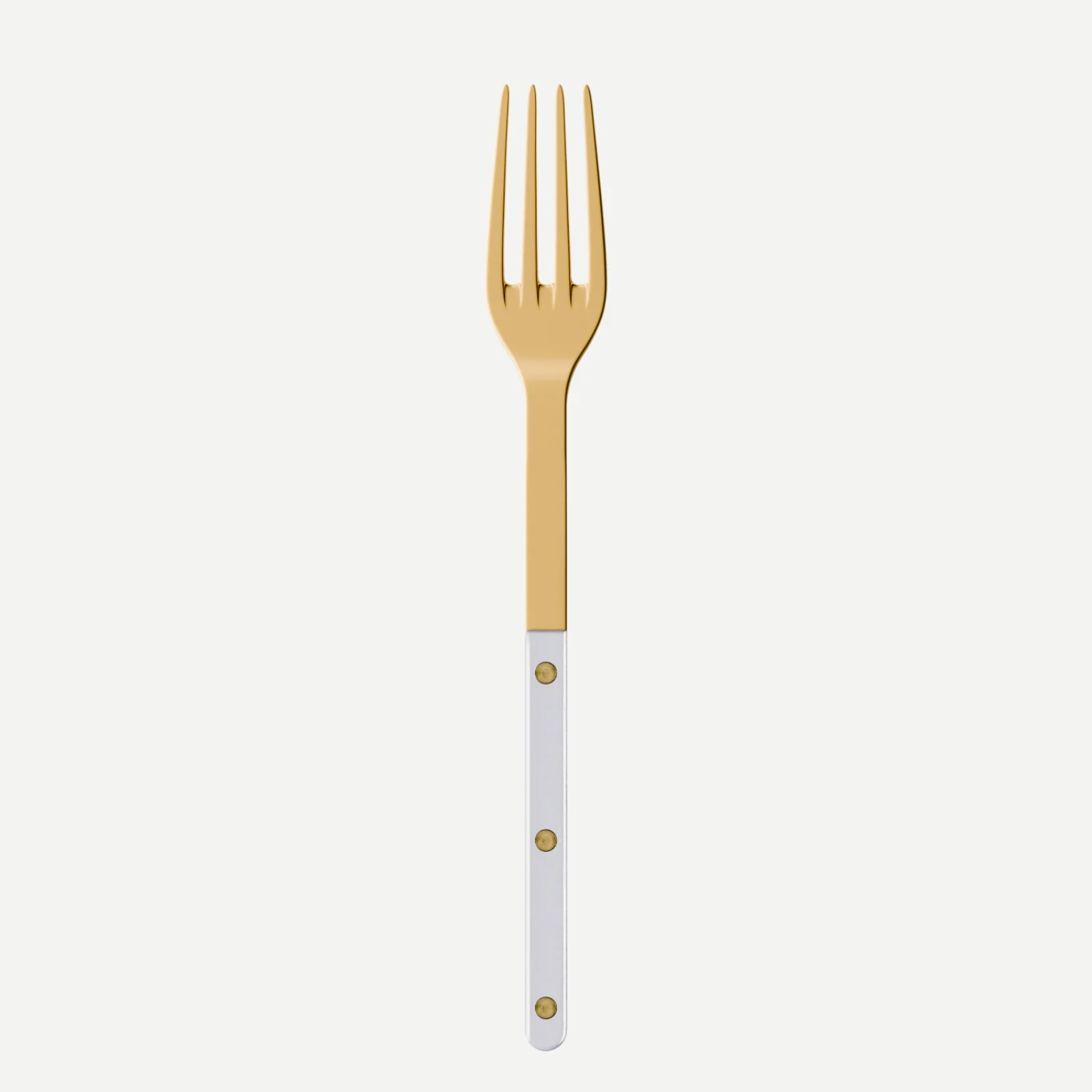 Bistrot couleur Gold Pearly, Blanc - Fourchette de service
