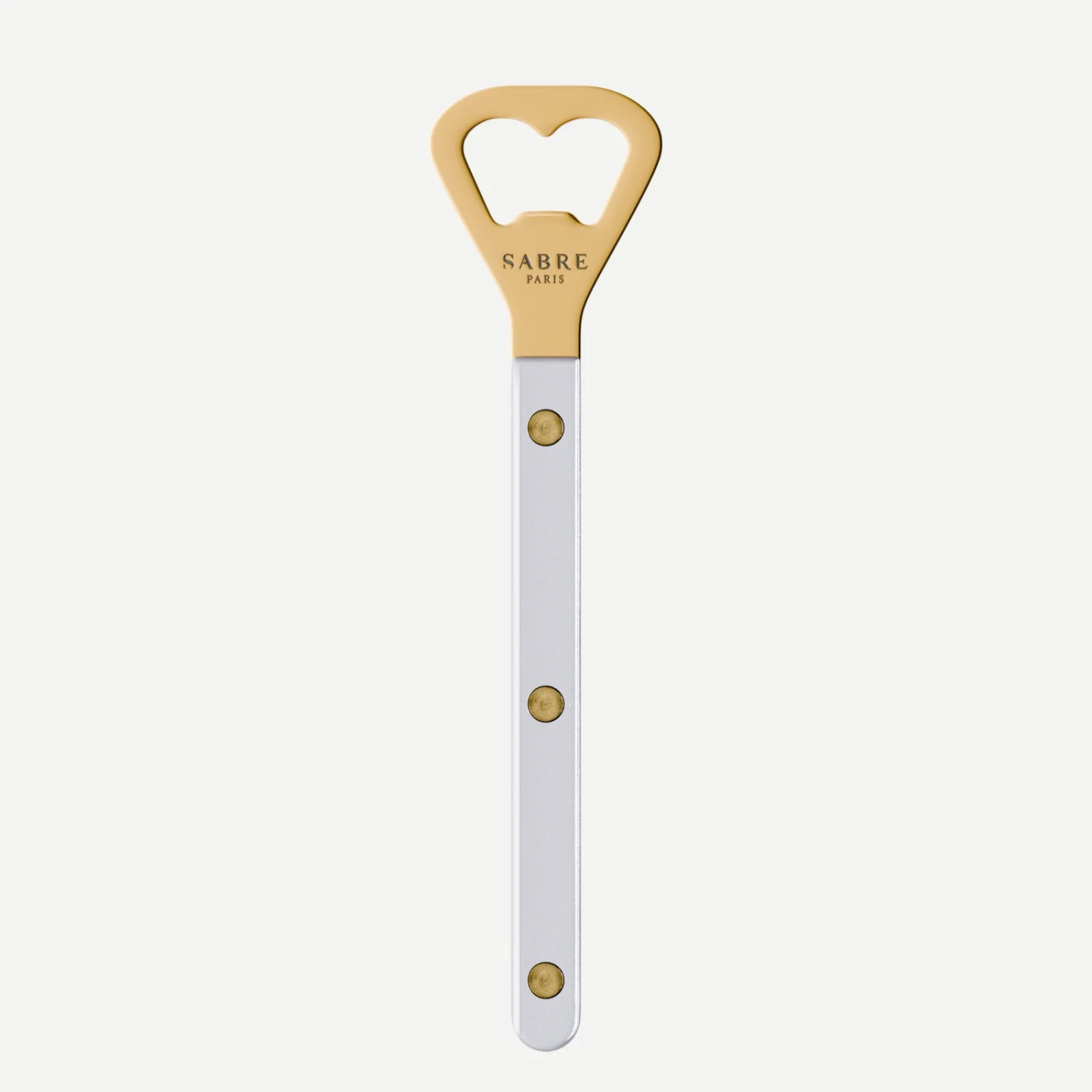Bistrot couleur Gold Pearly, Blanc - Décapsuleur