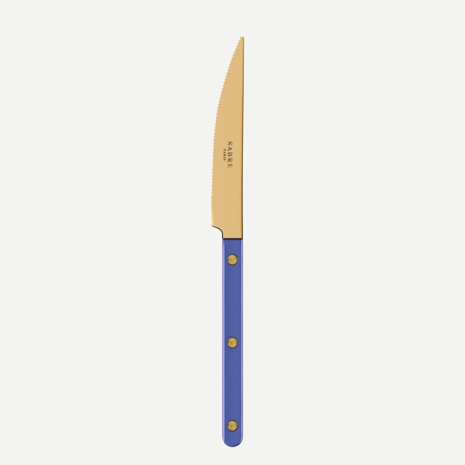 Bistrot couleur Gold Pearly, Bleu outremer - Couteau de table
