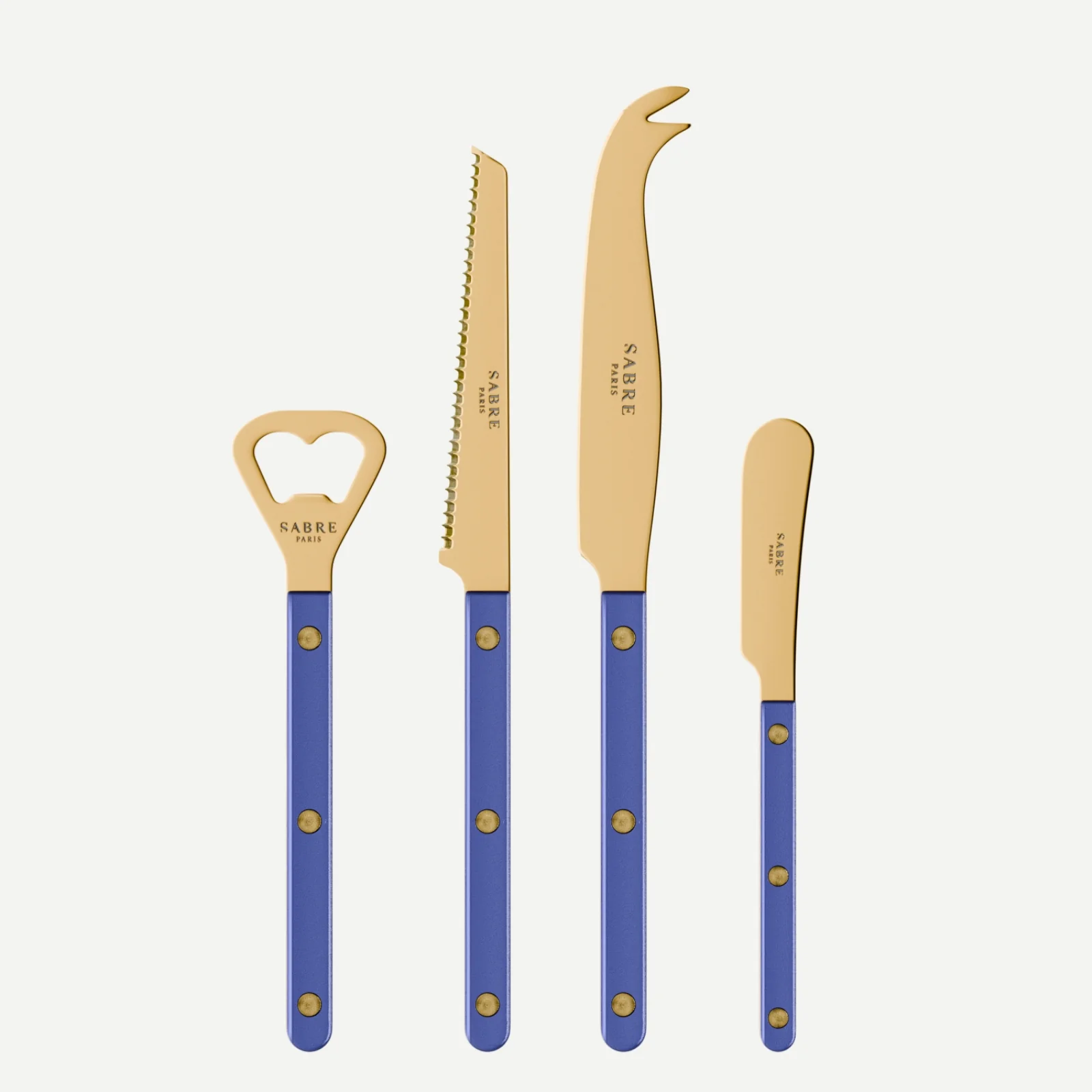 Bistrot couleur Gold Pearly, Bleu outremer - Set apéro Bistrot