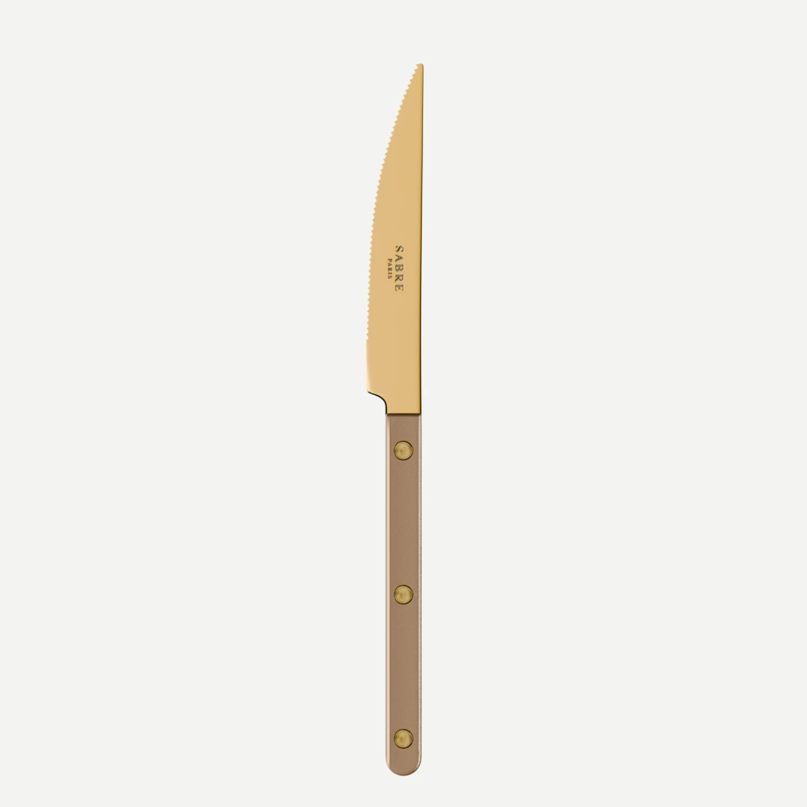 Bistrot couleur Gold Pearly, Caramel - Couteau de table