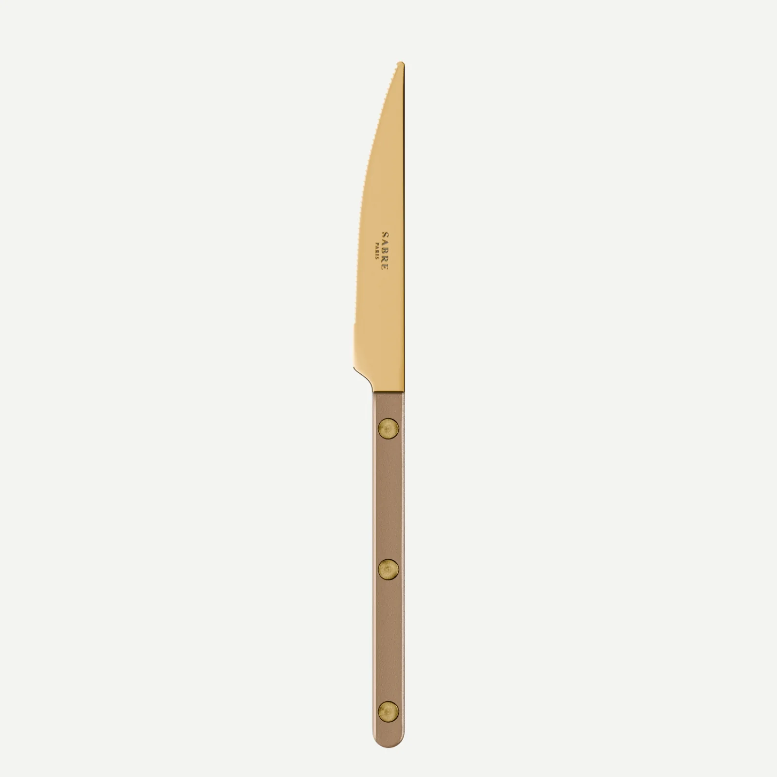 Bistrot couleur Gold Pearly, Caramel - Couteau à dessert