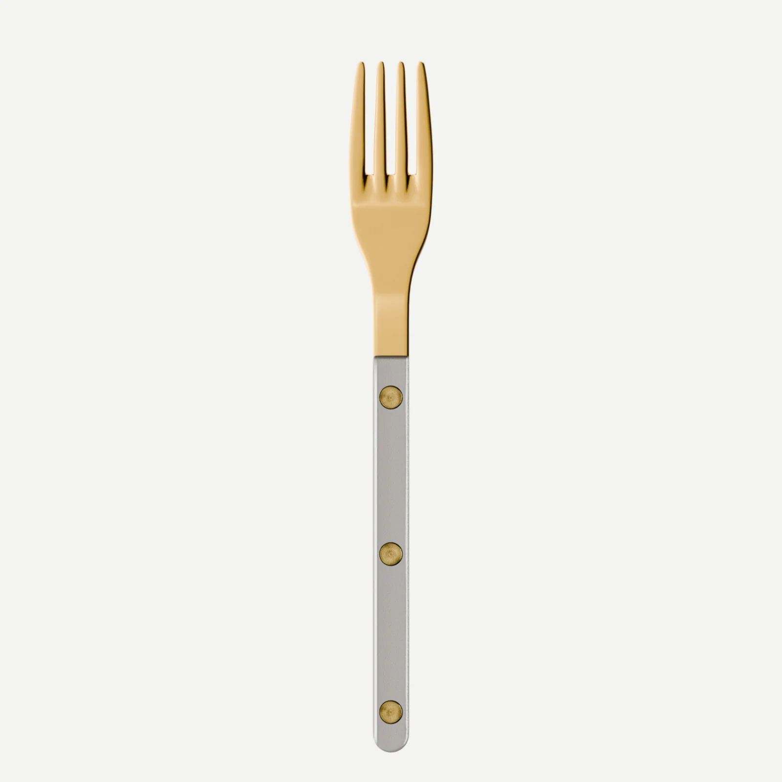 Bistrot couleur Gold Pearly, Gris - Fourchette à dessert