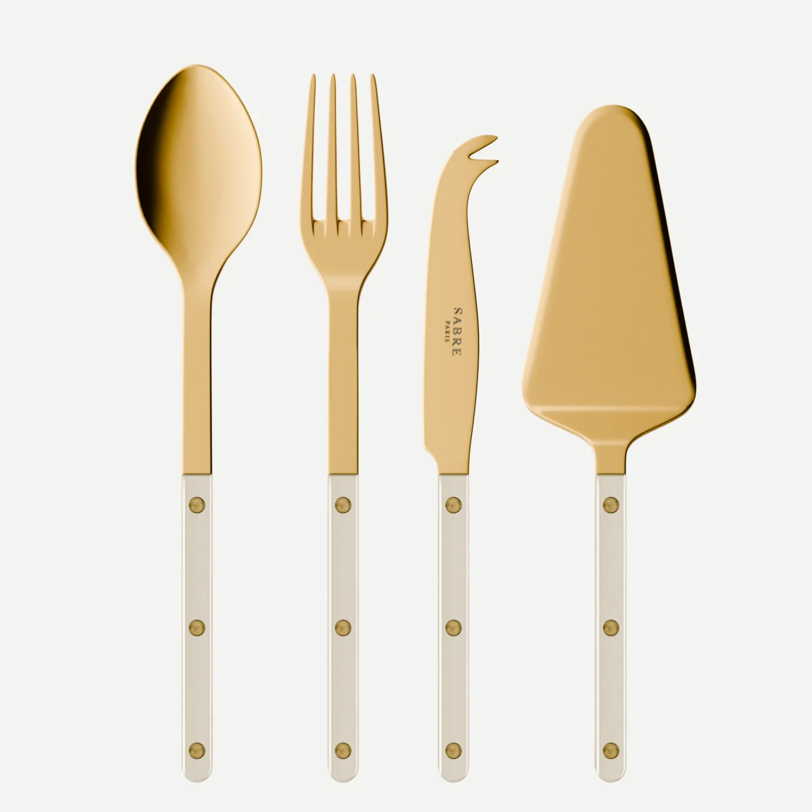 Bistrot couleur Gold Pearly, Nacre - Set Les Essentiels Bistrot - ensemble de 4 couverts de service