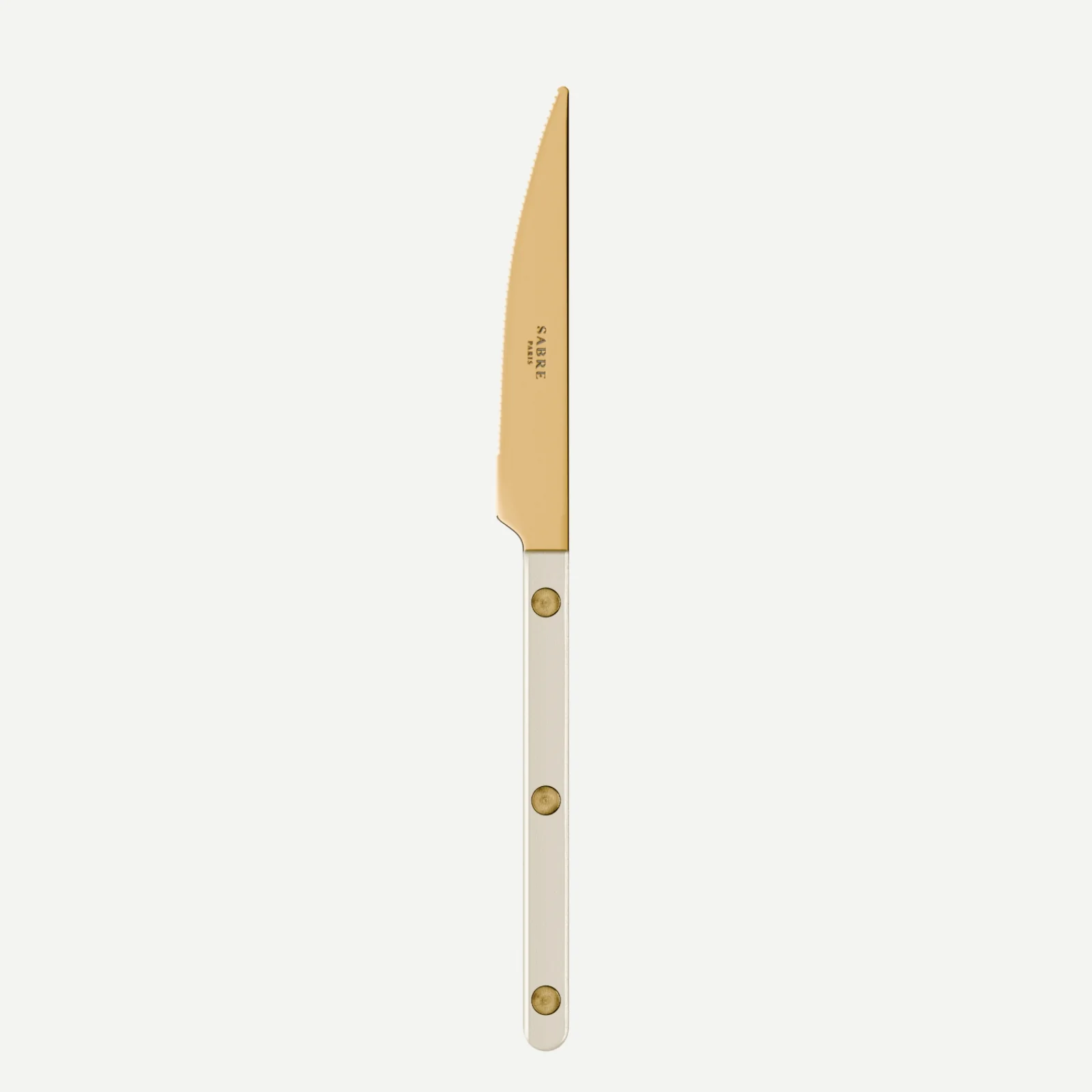 Bistrot couleur Gold Pearly, Nacre - Couteau à dessert