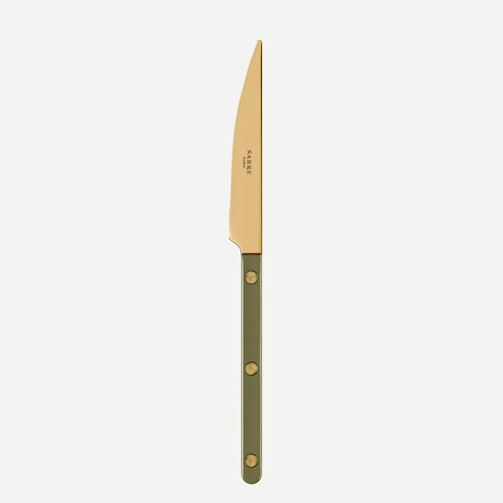 Bistrot couleur Gold Pearly, Olive - Couteau à dessert