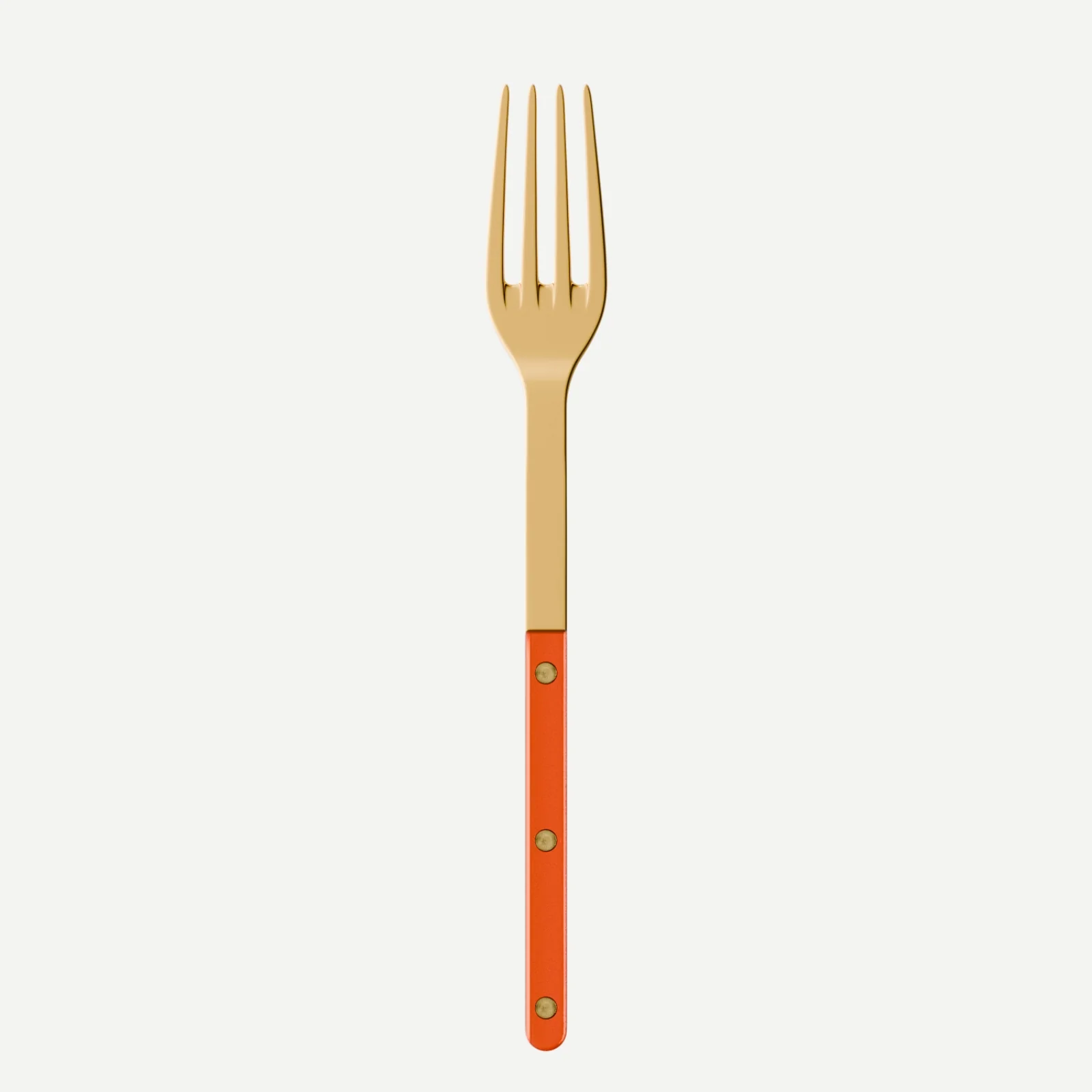 Bistrot couleur Gold Pearly, Orange - Fourchette de service