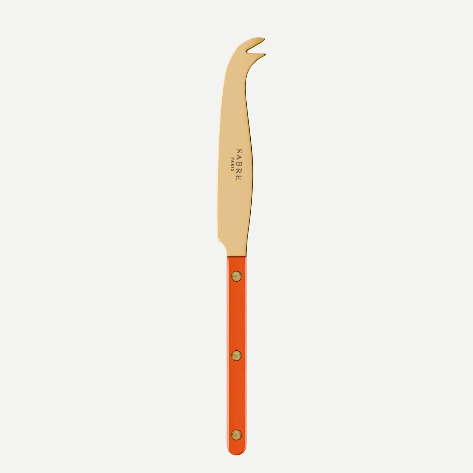 Bistrot couleur Gold Pearly, Orange - Couteau à fromage GM