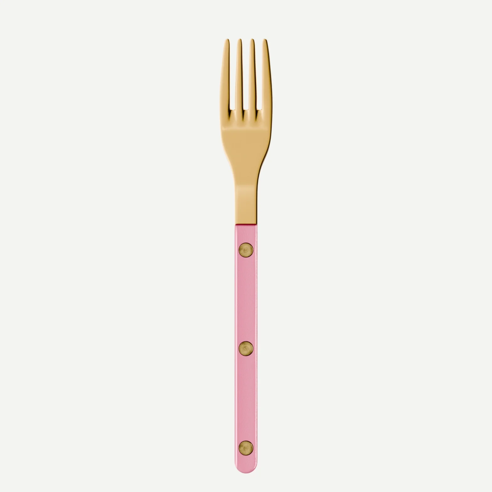 Bistrot couleur Gold Pearly, Rose dragée - Fourchette à dessert