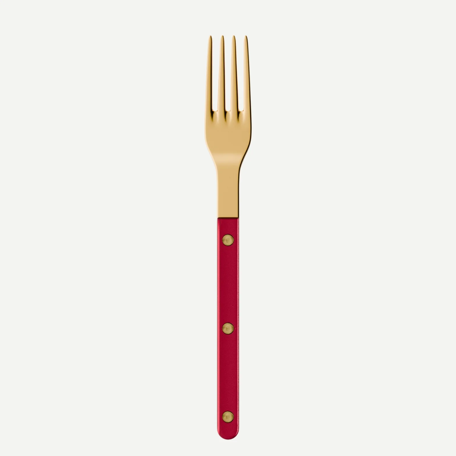 Bistrot couleur Gold Pearly, Rouge - Fourchette de table