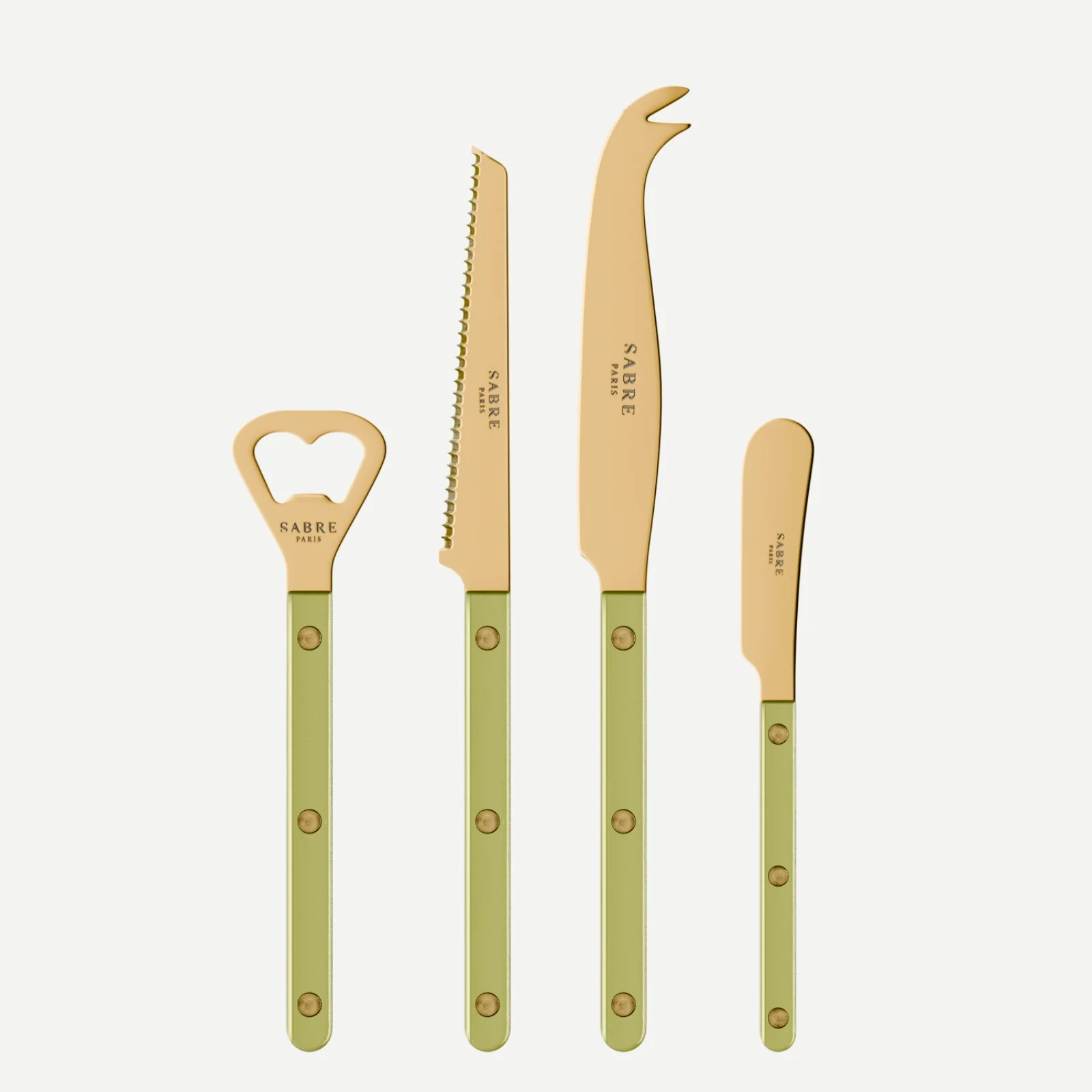 Bistrot couleur Gold Pearly, Tilleul - Set apéro Bistrot
