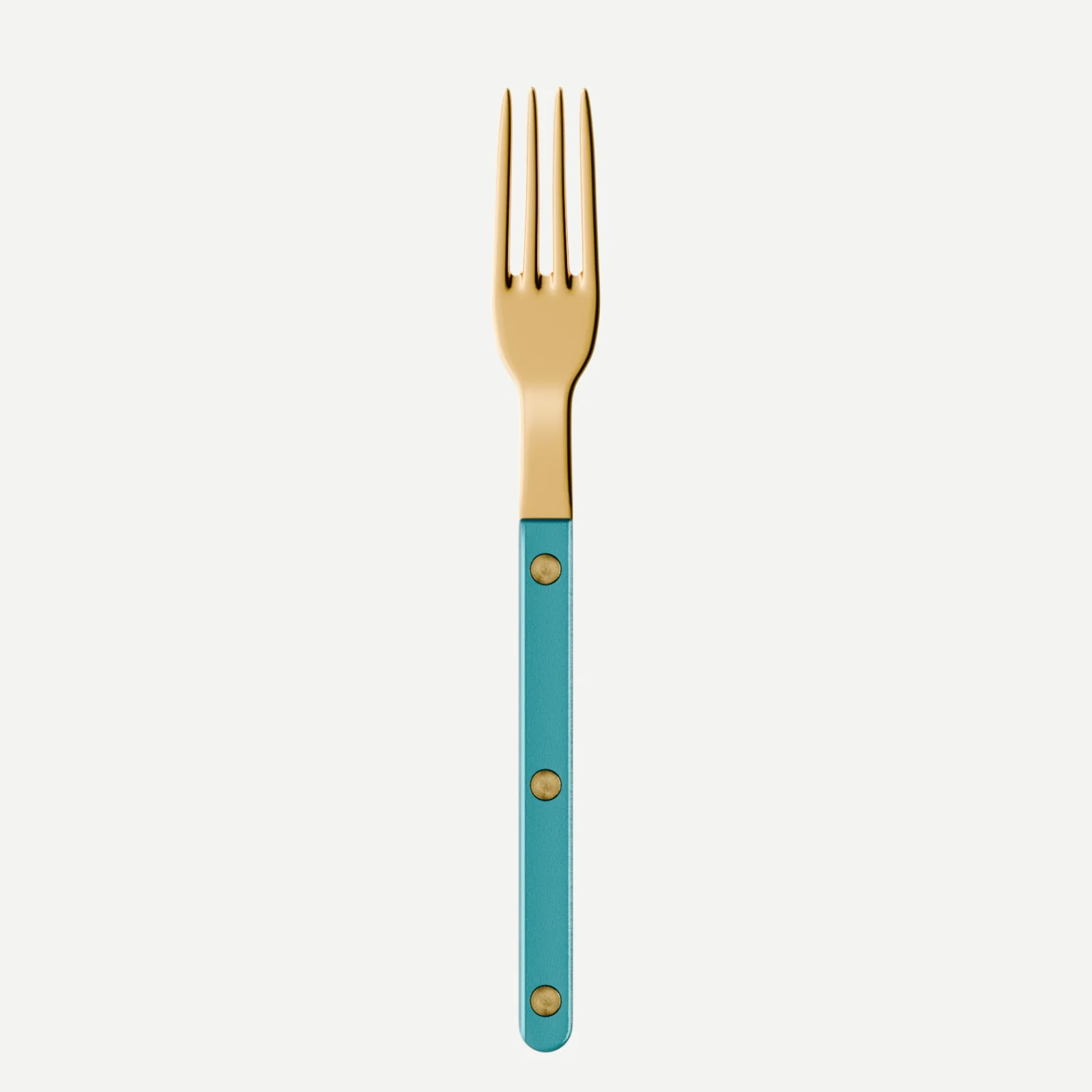 Bistrot couleur Gold Pearly, Turquoise - Petite fourchette