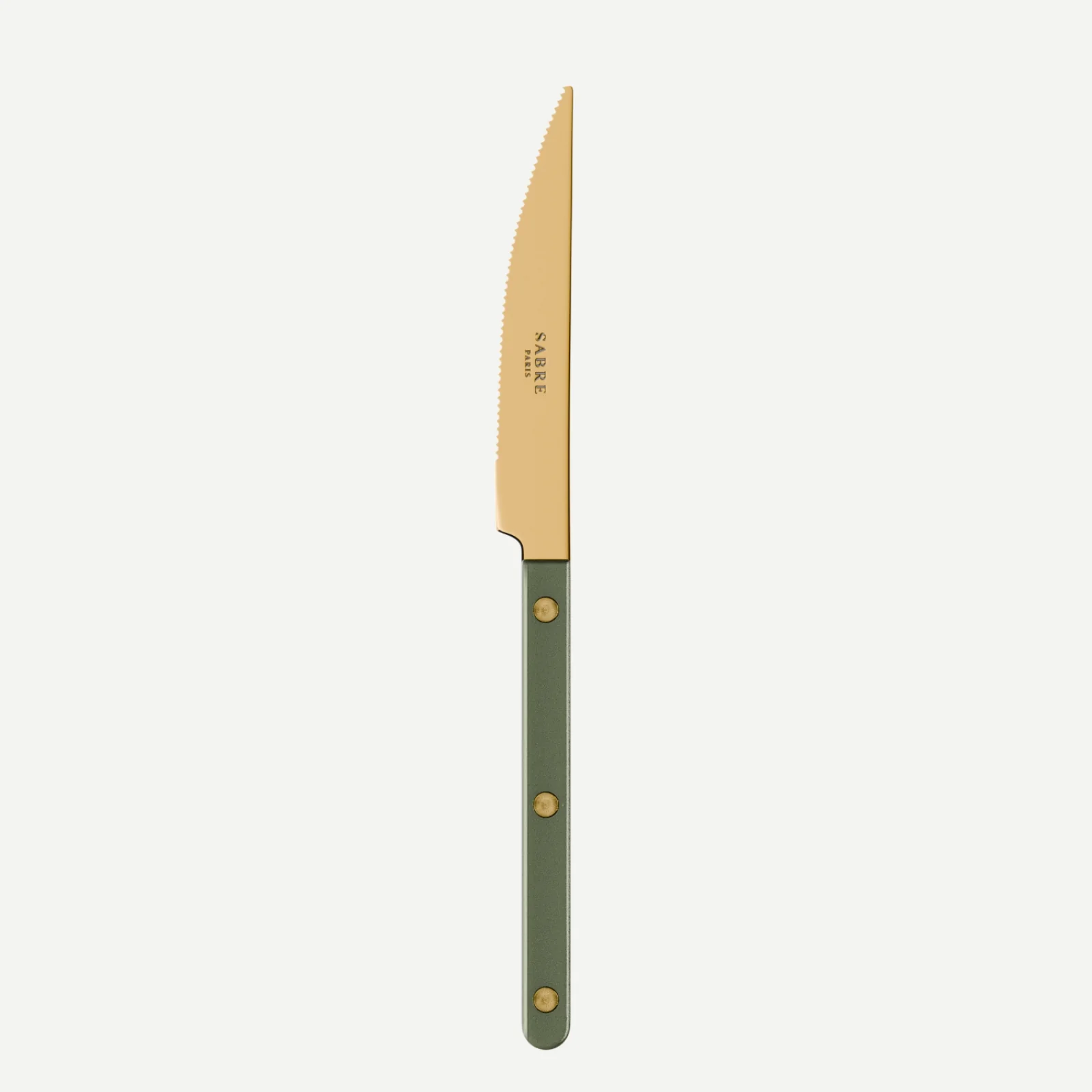 Bistrot couleur Gold Pearly, Vert foncé - Couteau de table