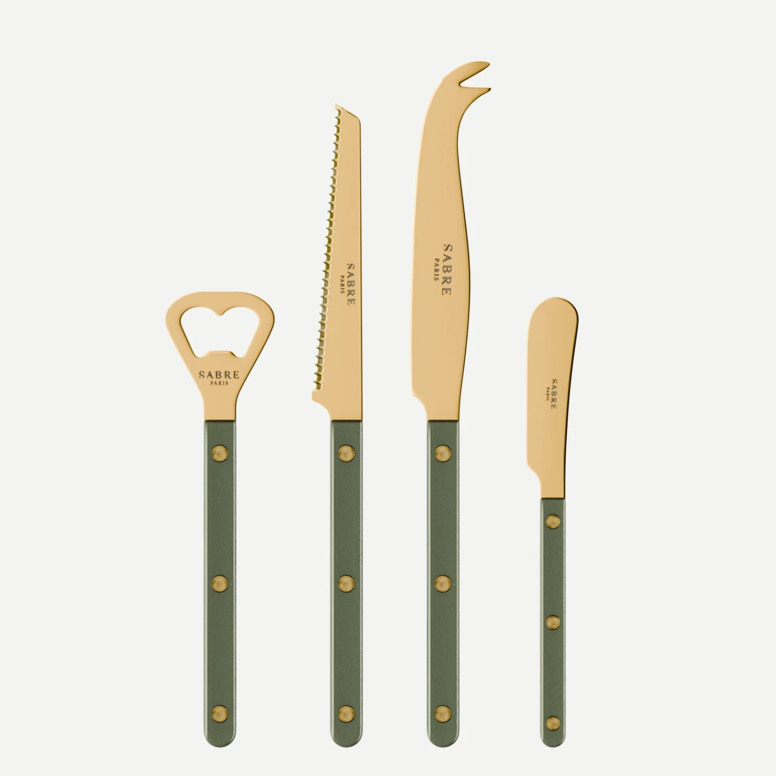 Bistrot couleur Gold Pearly, Vert foncé - Set apéro Bistrot