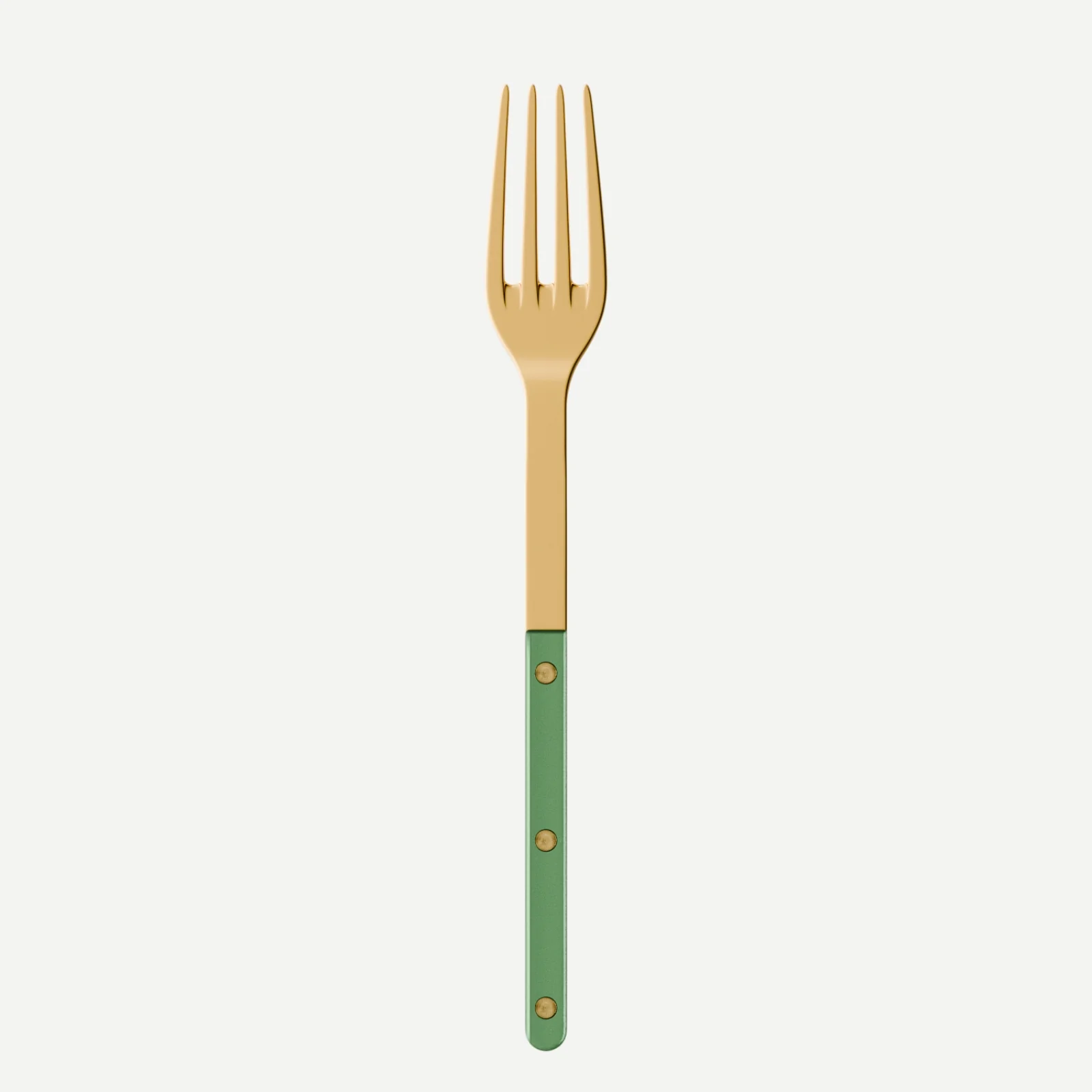 Bistrot couleur Gold Pearly, Vert jardin - Fourchette de service
