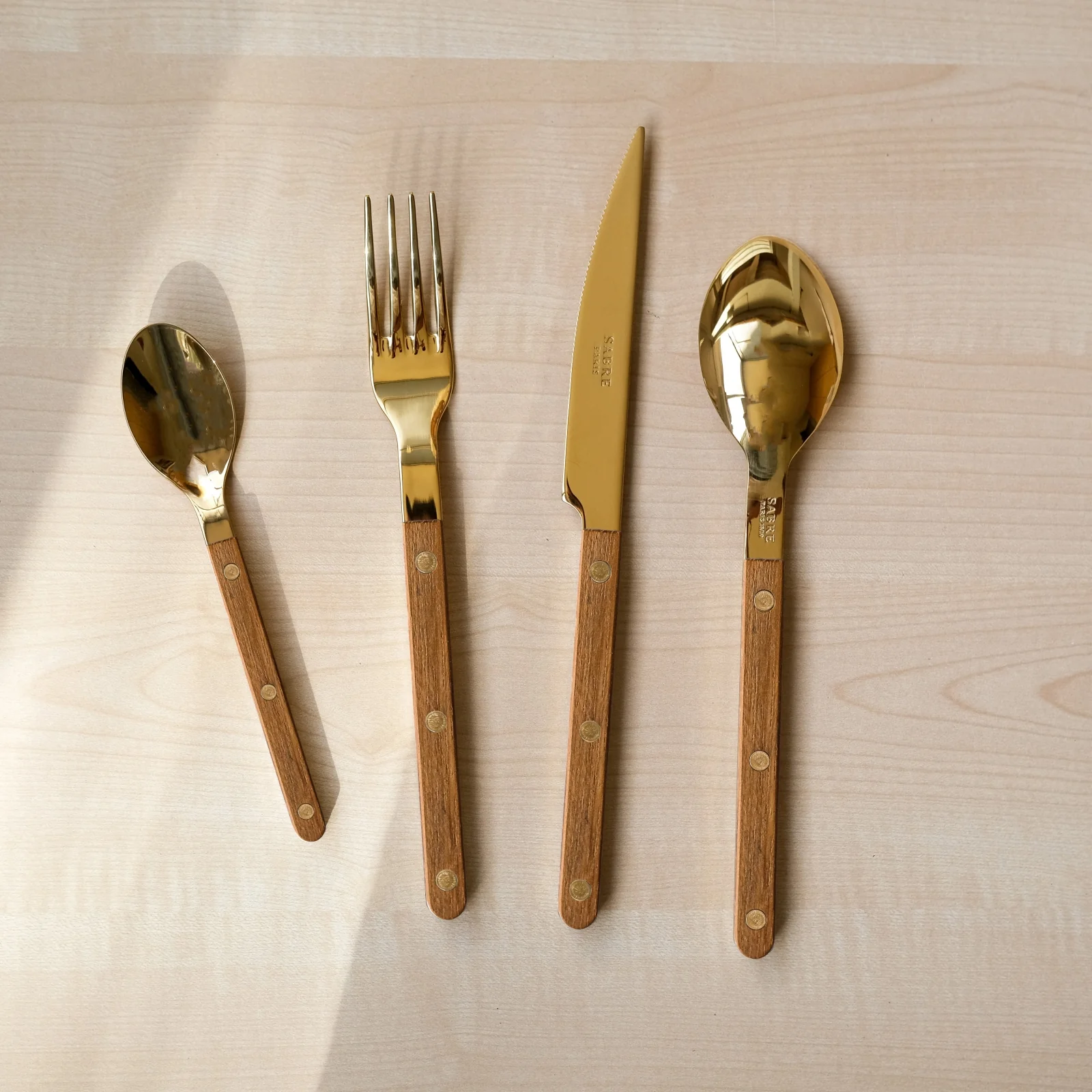 Bistrot couleur Gold Teck, Teck - Petite cuillère - Image 3