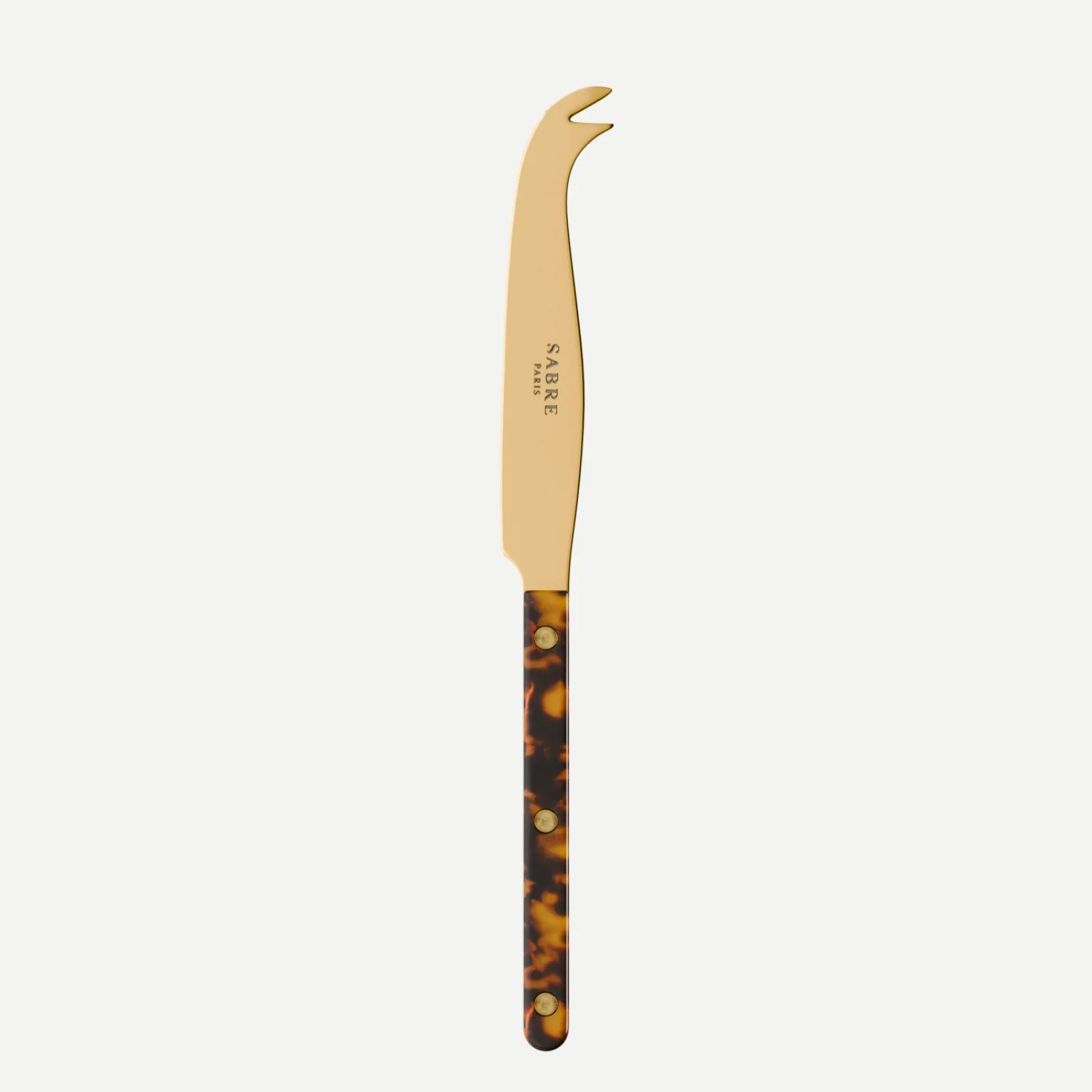 Bistrot couleur Gold Tortue, Effet Écaille - Couteau à fromage GM