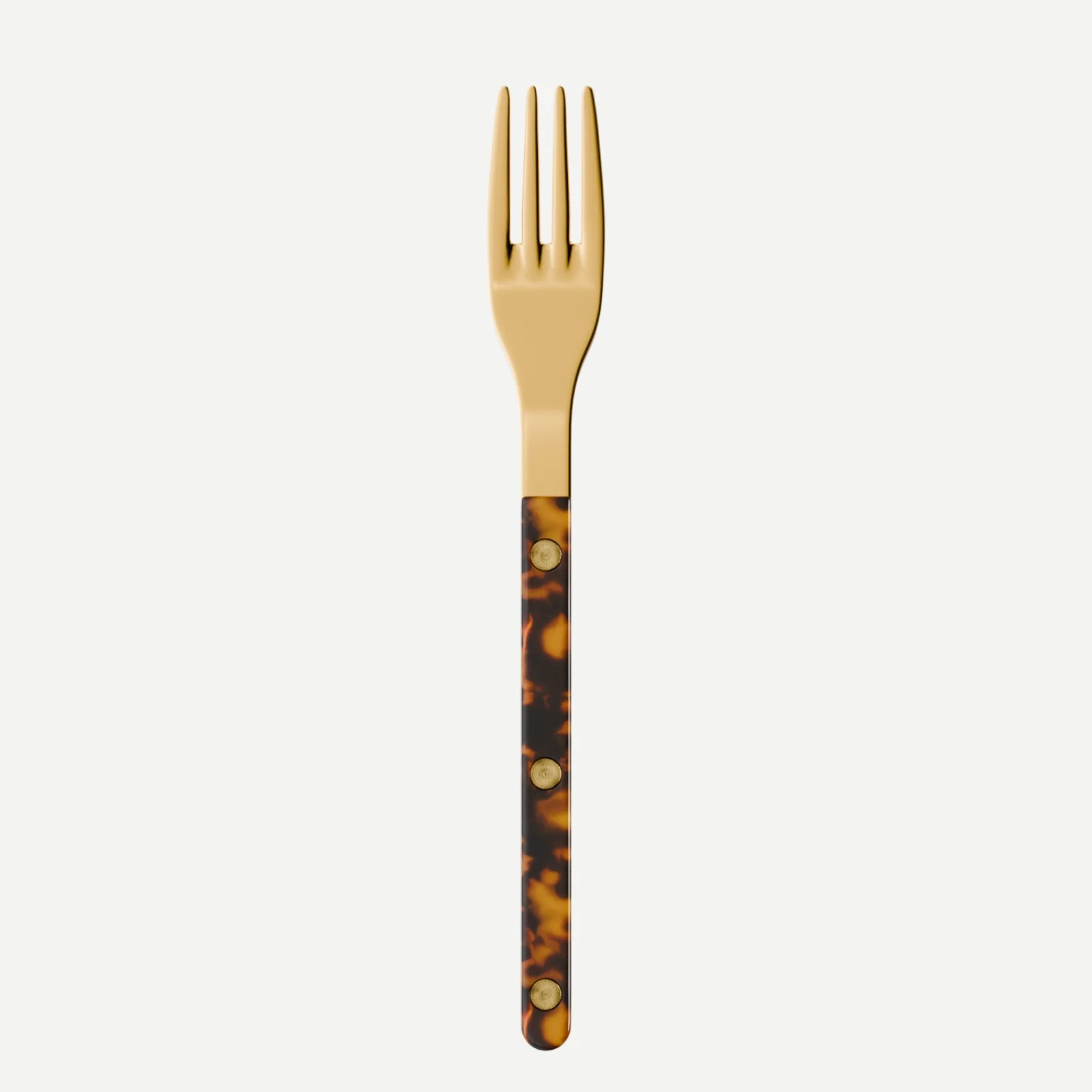 Bistrot couleur Gold Tortue, Effet Écaille - Fourchette à dessert
