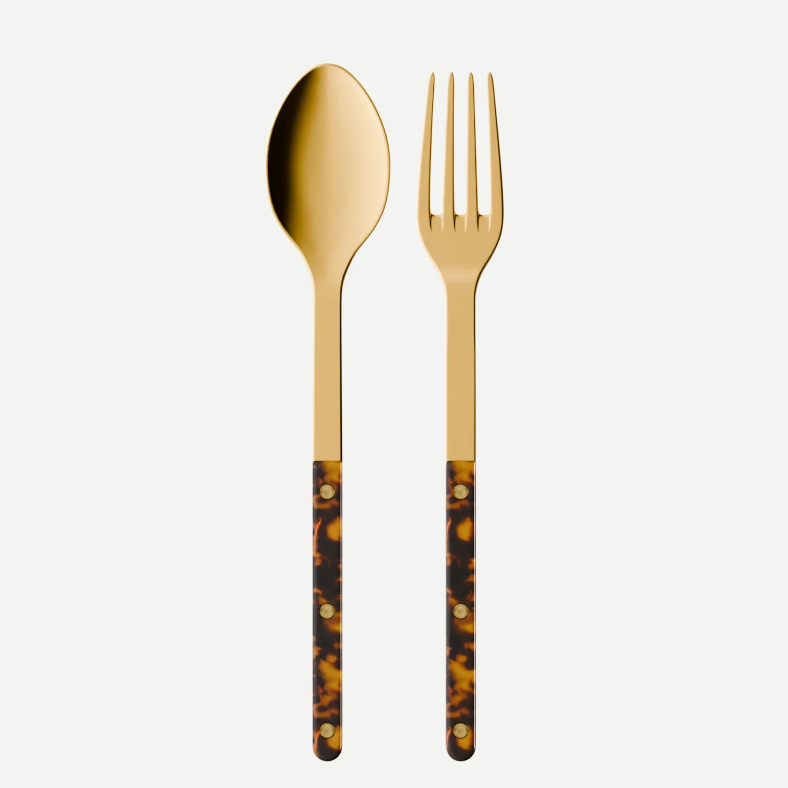 Bistrot couleur Gold Tortue, Effet Écaille - Couverts de service