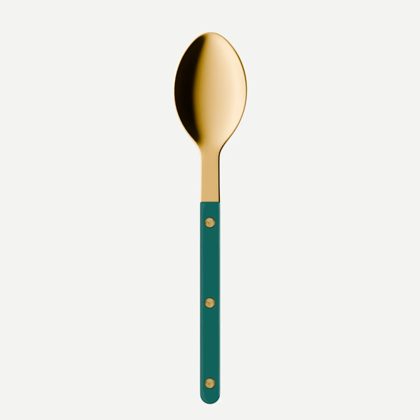 Bistrot couleur Gold Uni, Bleu canard - Cuillère à soupe