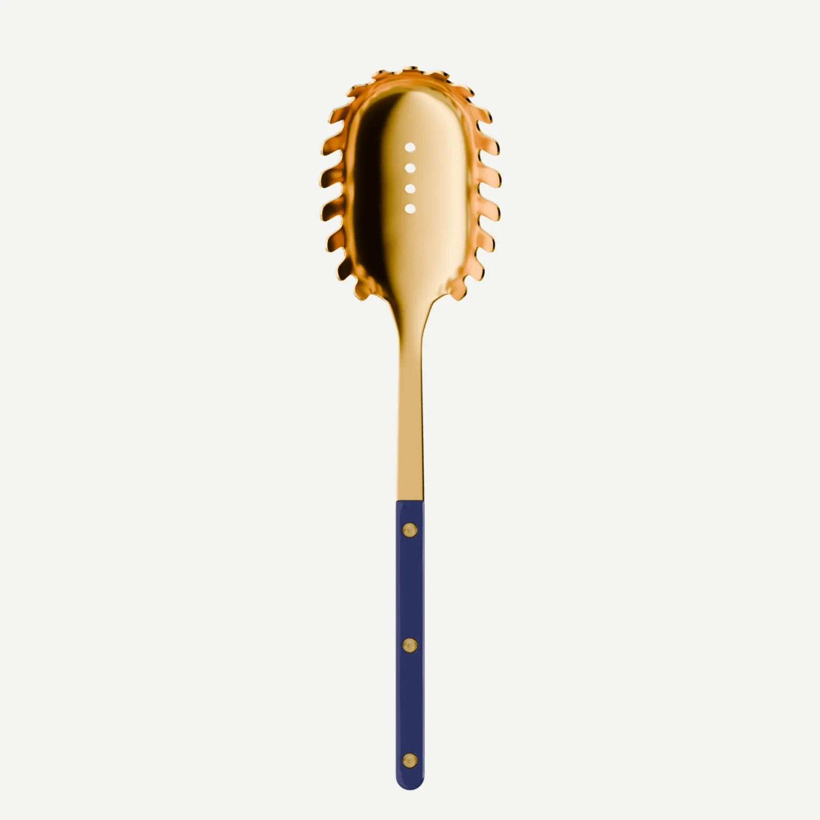 Bistrot couleur Gold Uni, Bleu marine - Cuillère à spaghetti