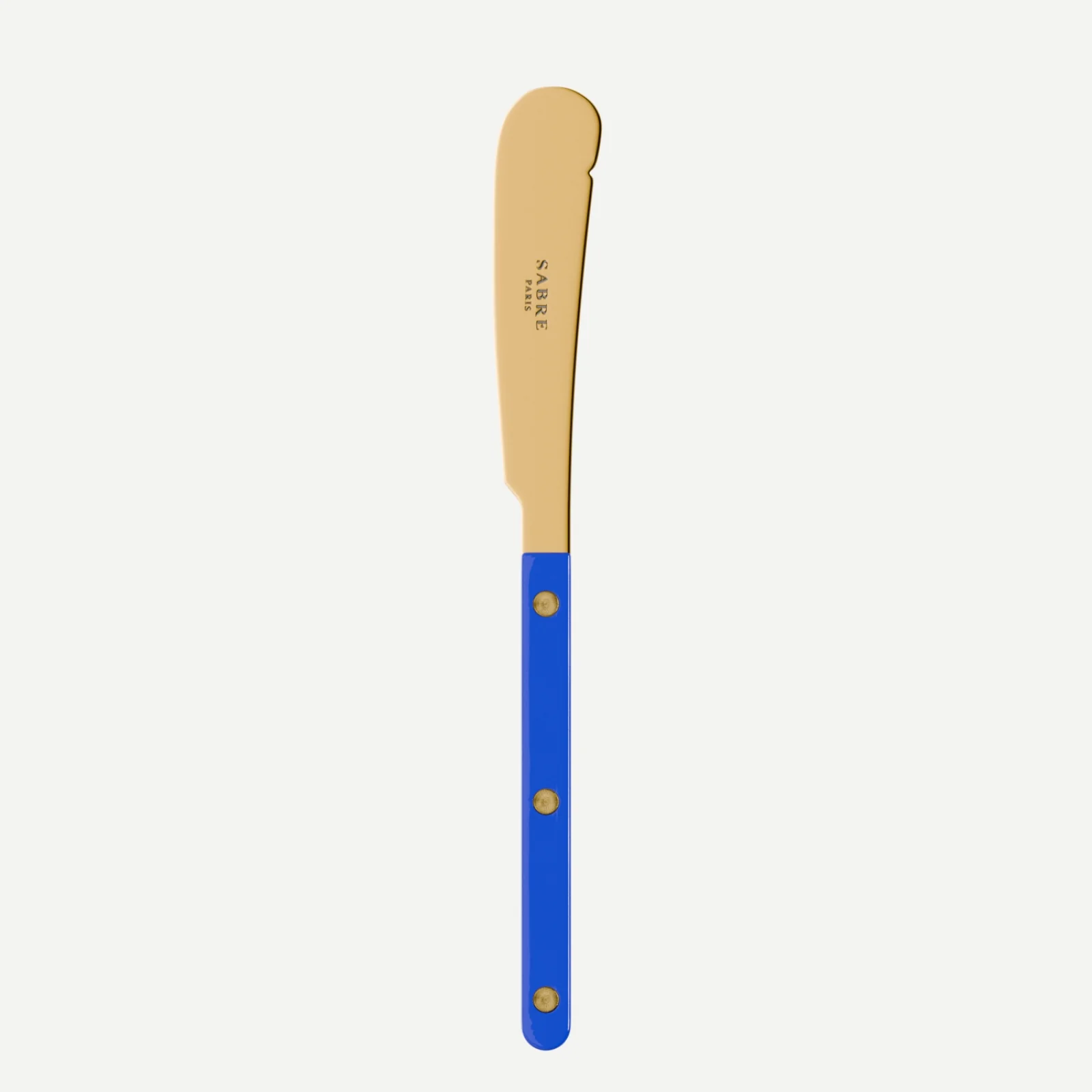 Bistrot couleur Gold Uni, Bleu outremer - Couteau à beurre