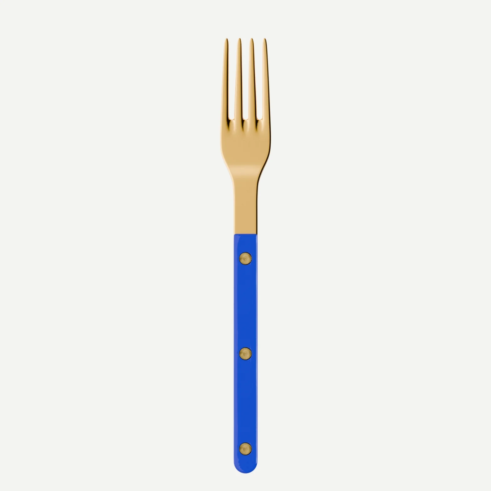 Bistrot couleur Gold Uni, Bleu outremer - Fourchette de table