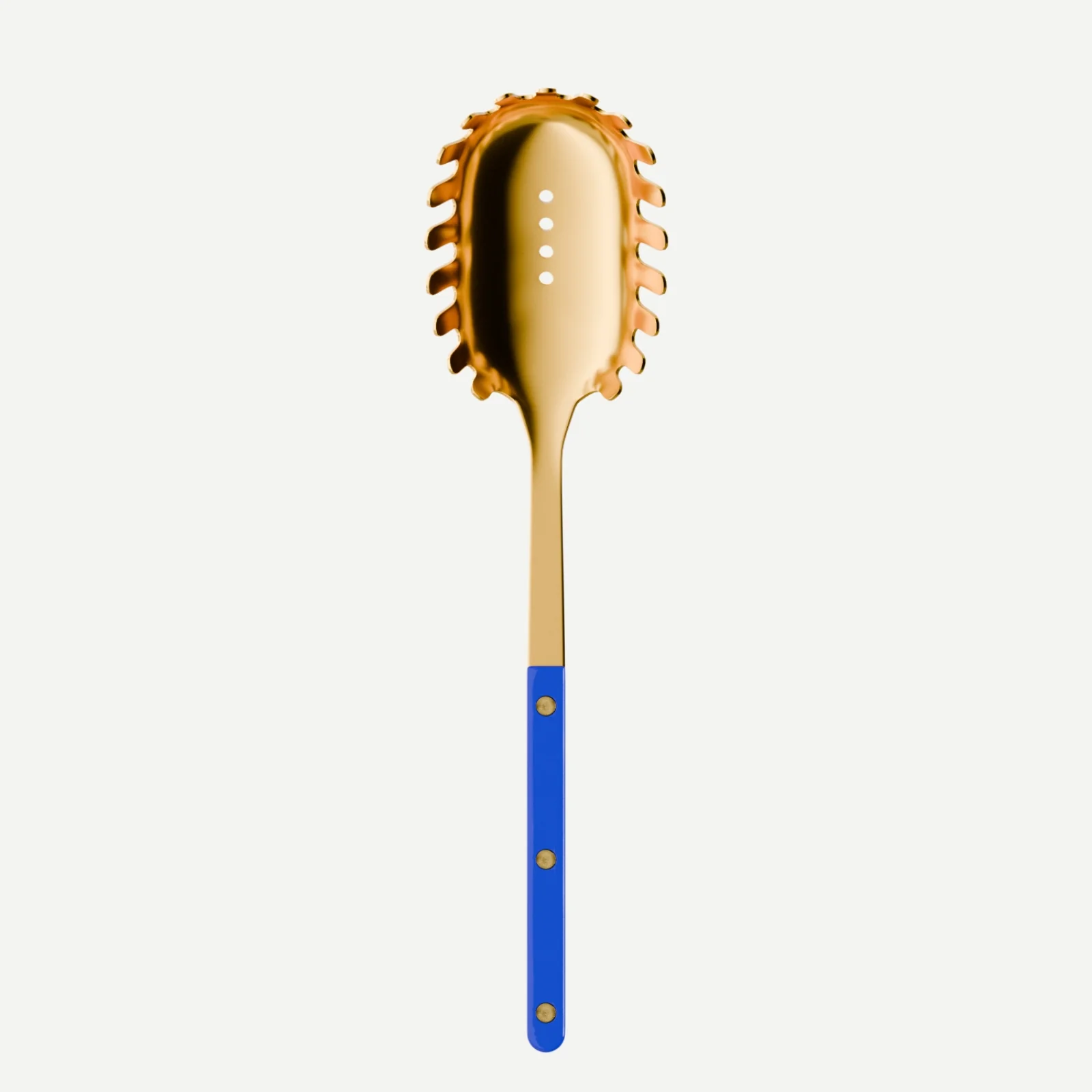 Bistrot couleur Gold Uni, Bleu outremer - Cuillère à spaghetti