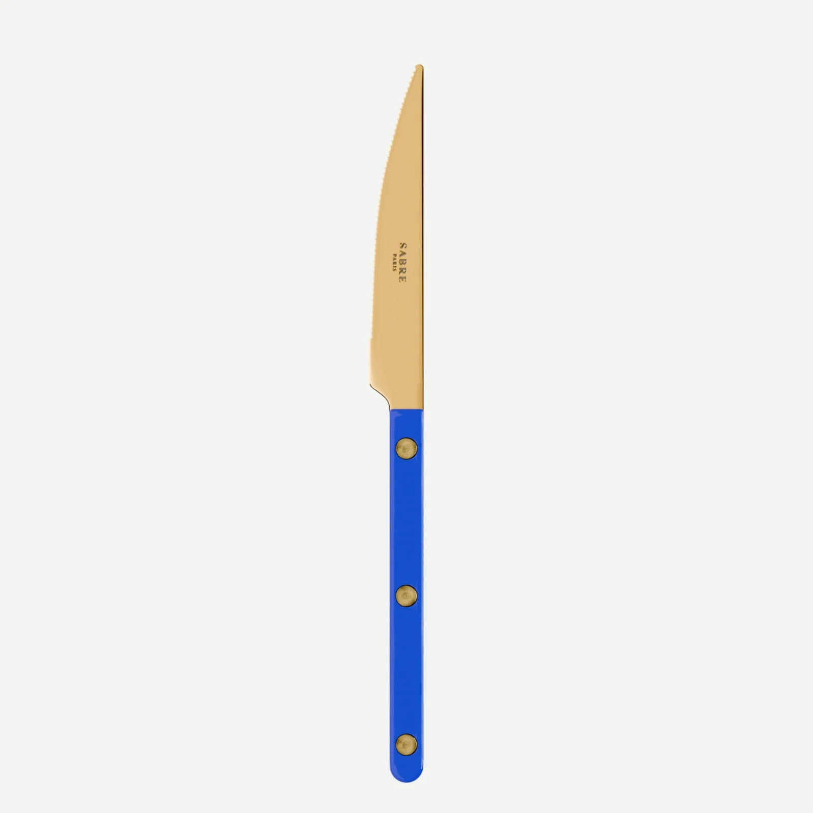 Bistrot couleur Gold Uni, Bleu outremer - Couteau à dessert