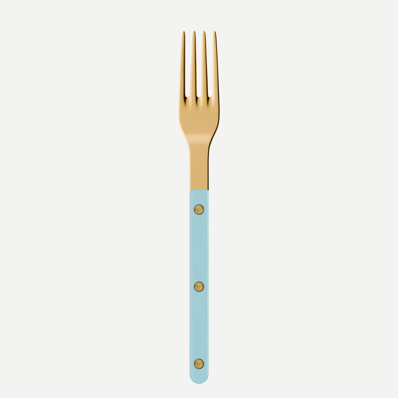 Bistrot couleur Gold Uni, Bleu pastel - Fourchette de table
