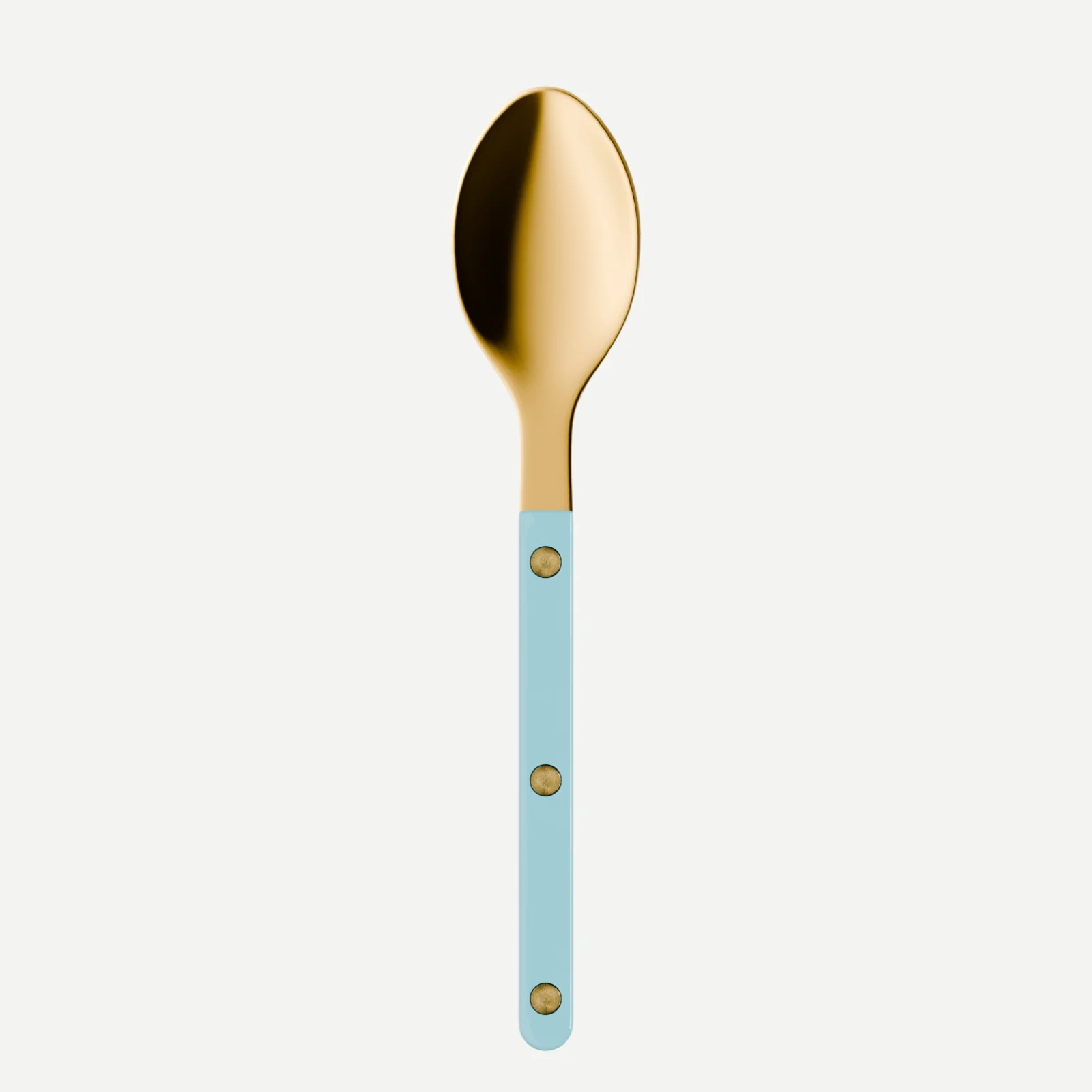 Bistrot couleur Gold Uni, Bleu pastel - Petite cuillère