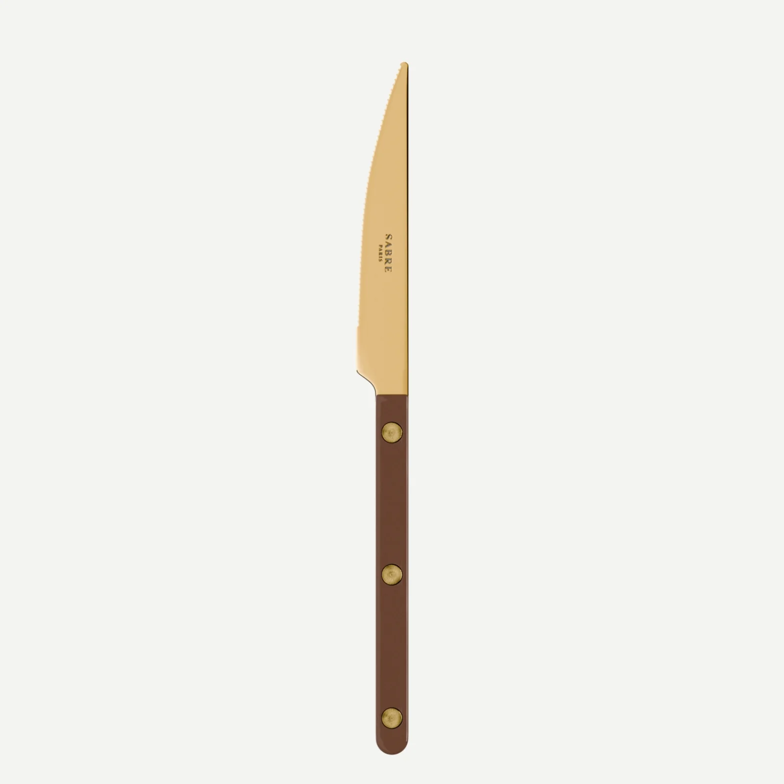 Bistrot couleur Gold Uni, Chocolat - Couteau à dessert