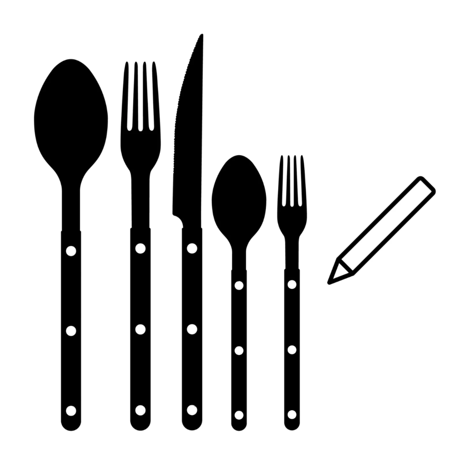 BISTROT GOLD UNI/DUNE, MIX - Set de 5 couverts de table