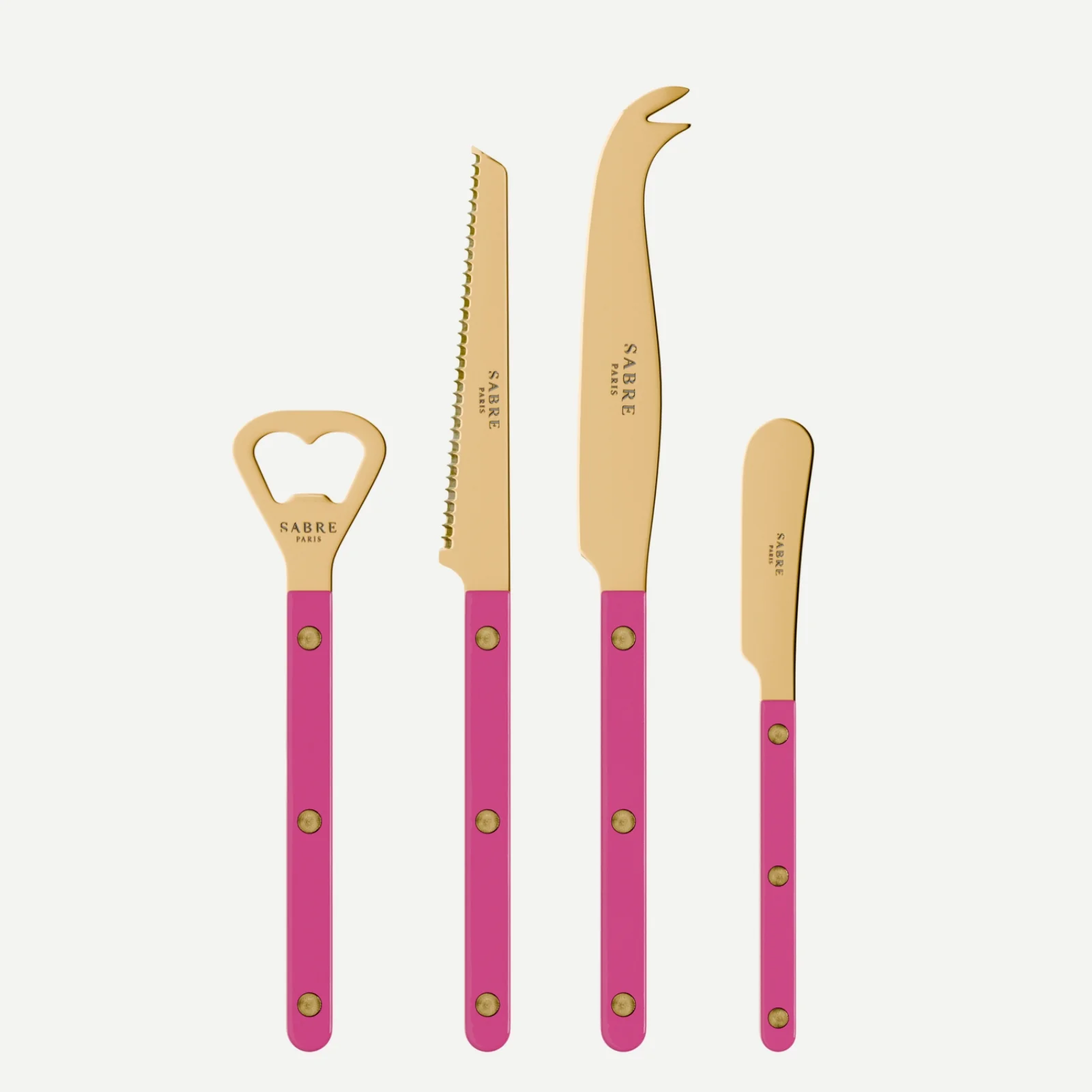 Bistrot couleur Gold Uni, Framboise - Set apéro Bistrot
