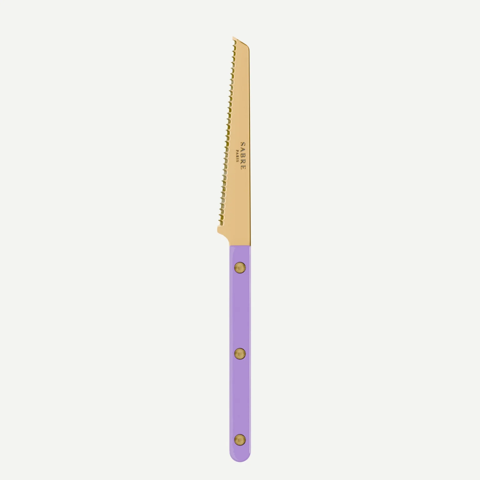 Bistrot couleur Gold Uni, Mauve - Couteau à tomate