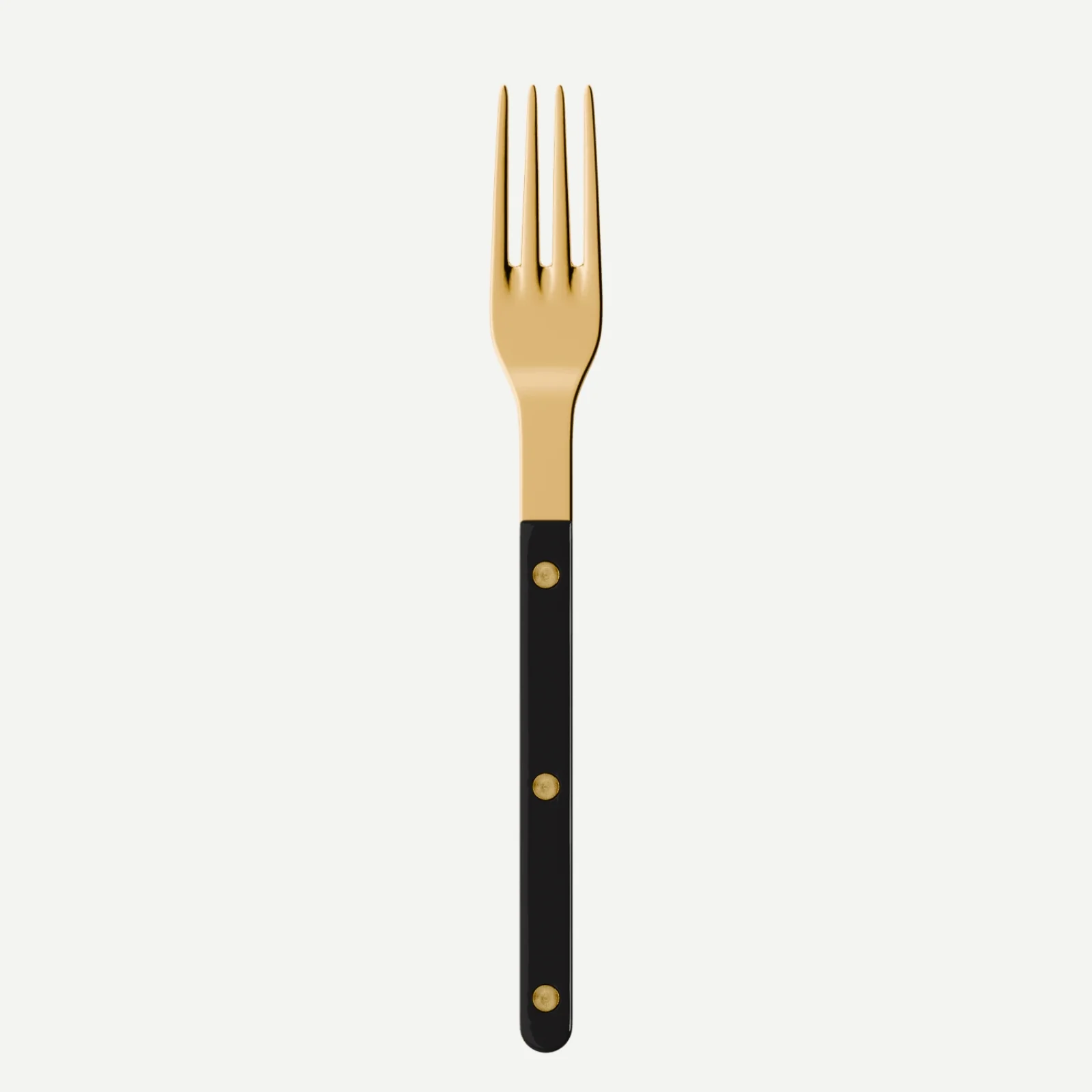 Bistrot couleur Gold Uni, Noir - Fourchette de table
