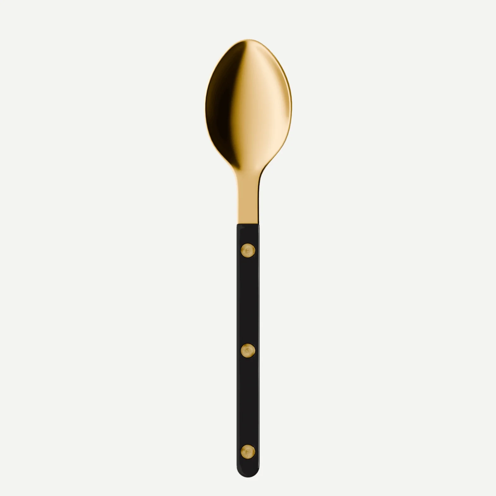 Bistrot couleur Gold Uni, Noir - Cuillère à dessert