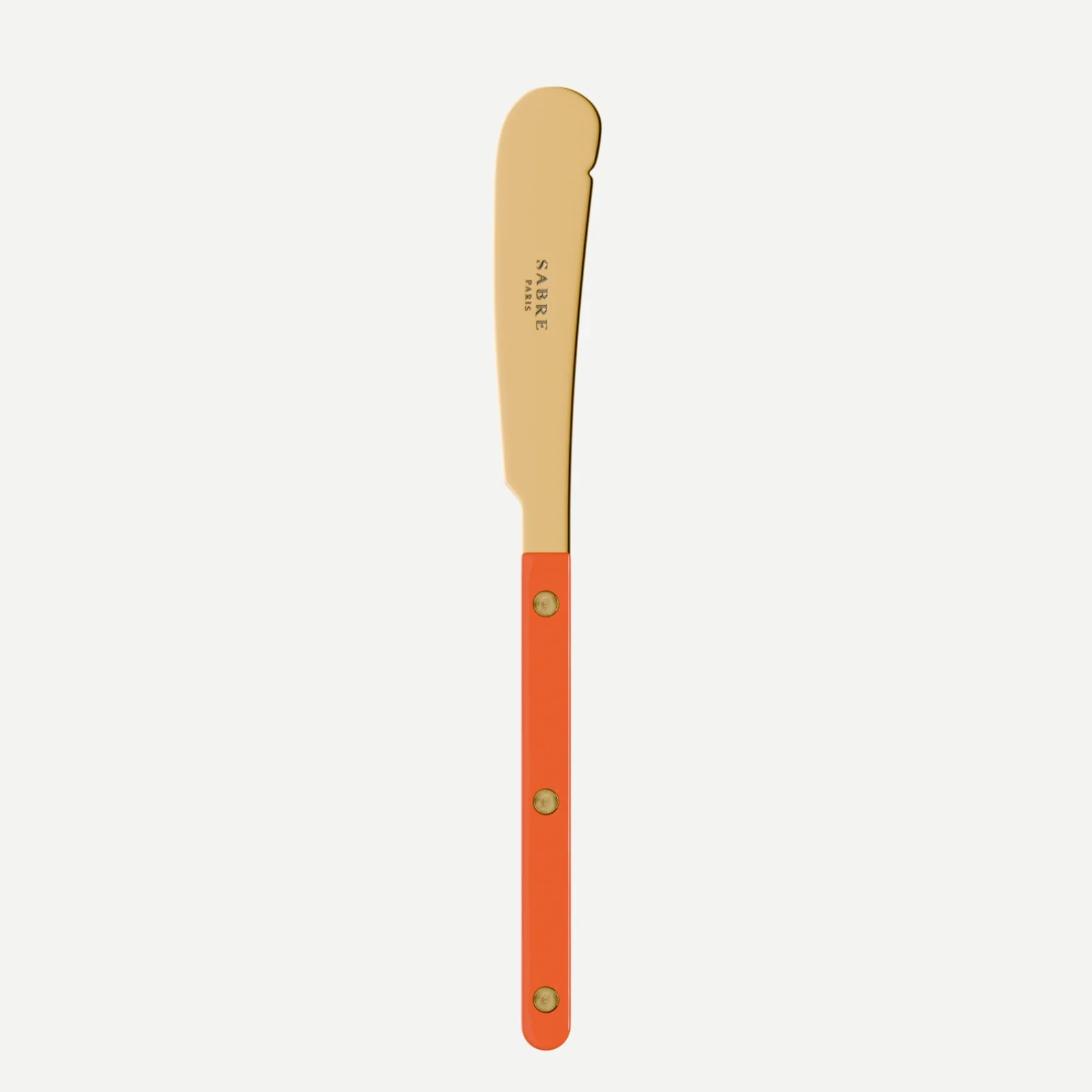 Bistrot couleur Gold Uni, Orange - Couteau à beurre
