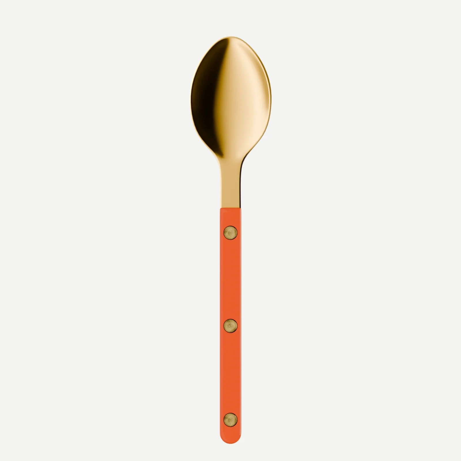 Bistrot couleur Gold Uni, Orange - Cuillère à dessert
