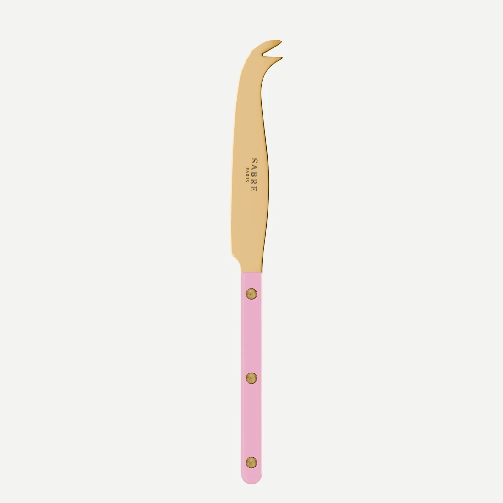 Bistrot couleur Gold Uni, Rose - Couteau à fromage GM
