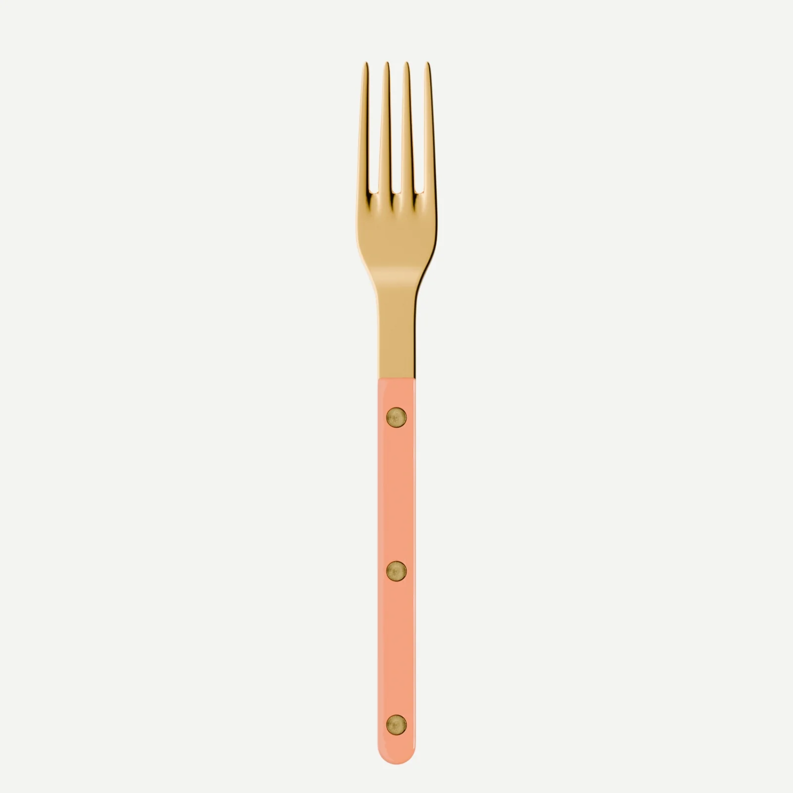 Bistrot couleur Gold Uni, Rose nude - Fourchette de table
